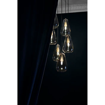 Anoli 6 Chandelier Nordic Gold/Gold - Nuura