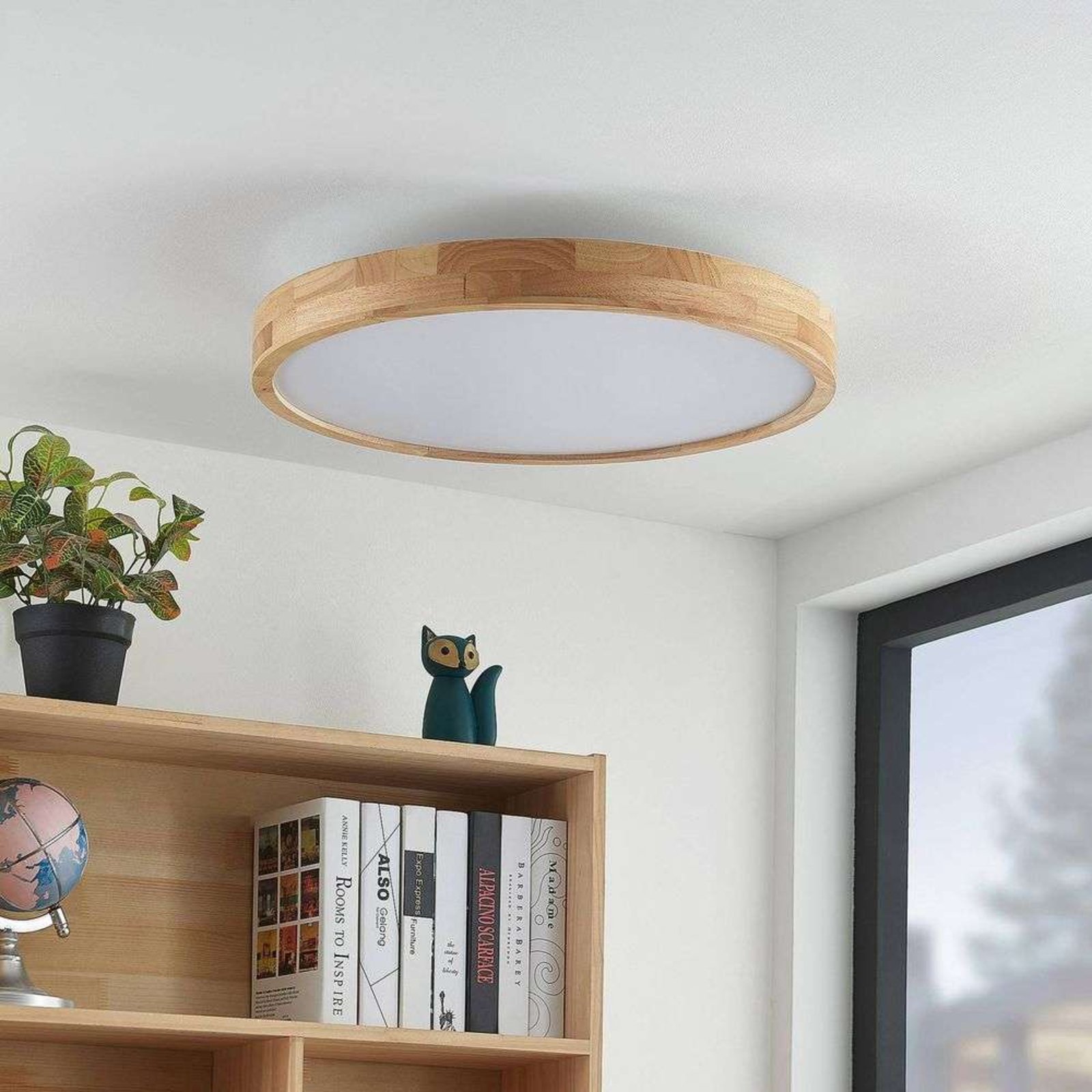 Lanira LED Plafonieră Ø60 Wood - Lindby