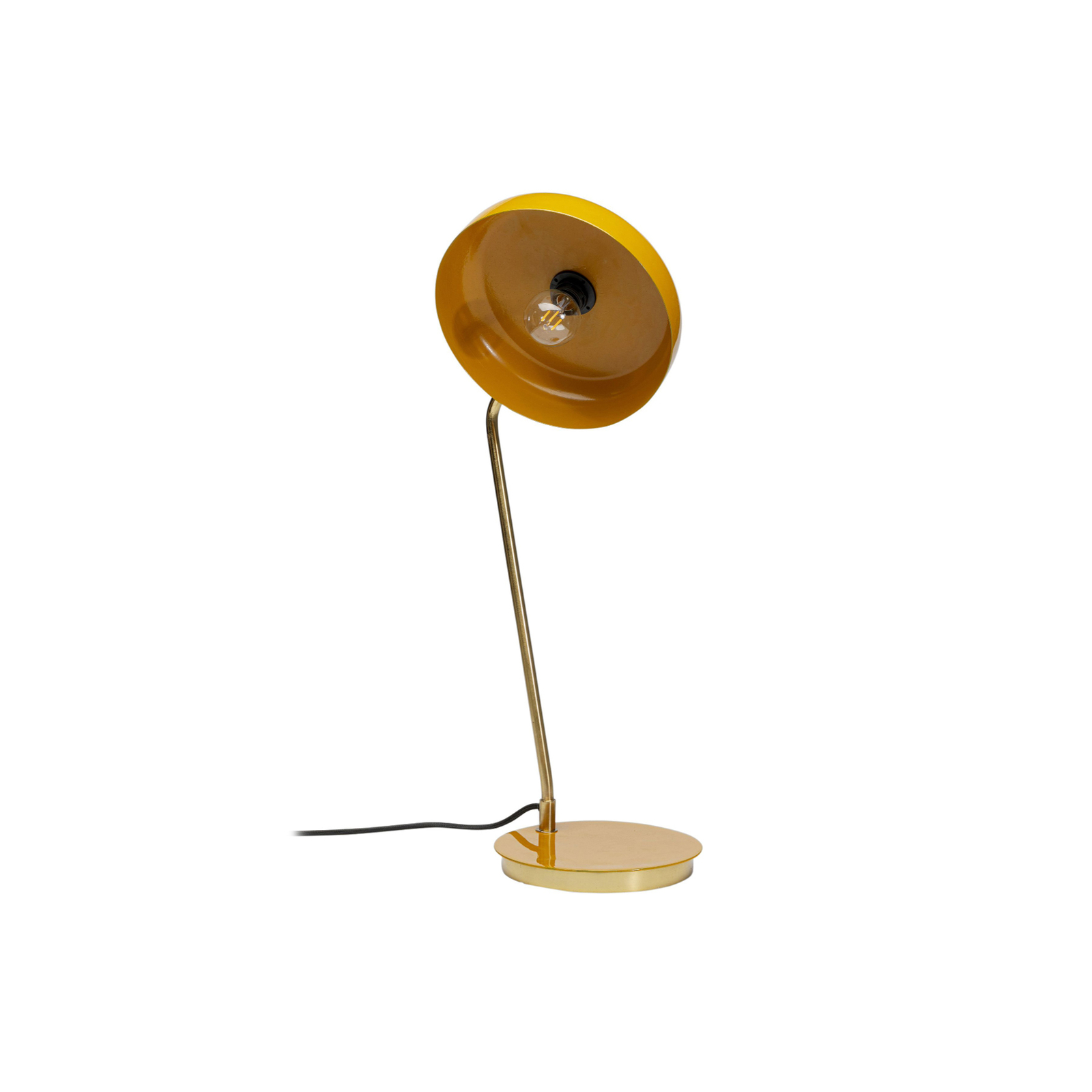 KARE Demi table lamp, yellow, steel, height 56 cm