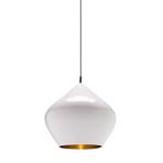 Beat Stout LED Függőlámpa Glossy White/Brass- Tom Dixon