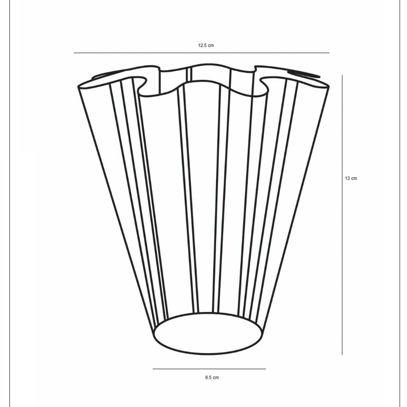 Vaso HDFlood, argento spazzolato, 13 cm, metallo - House Doctor