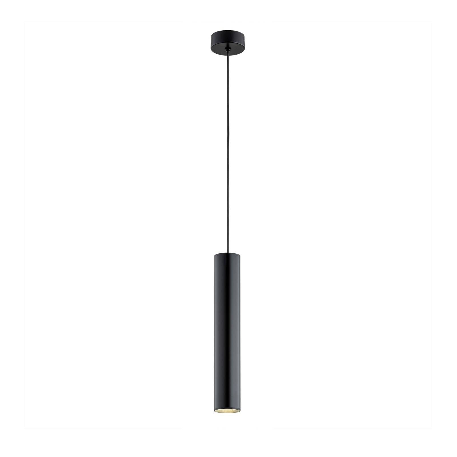 Lampa wisząca Omera czarna stal Ø 8 cm