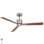 Ventilatore a pale Eco Concept 132cm cromo/legno