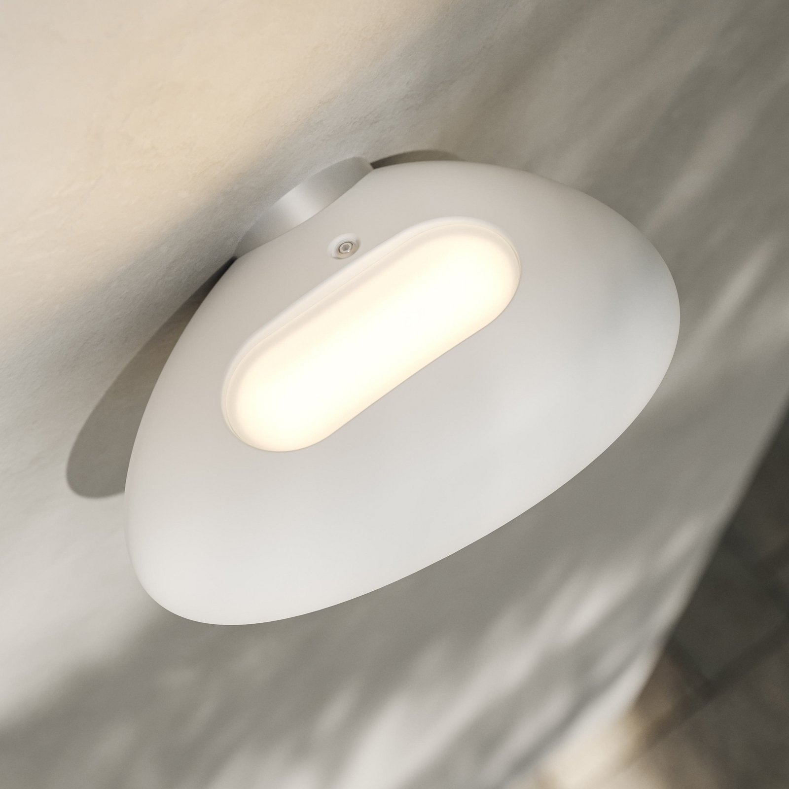 Karman LED-Außenwandlampe Flò weiß 16 x 12 cm Kunstharz IP55
