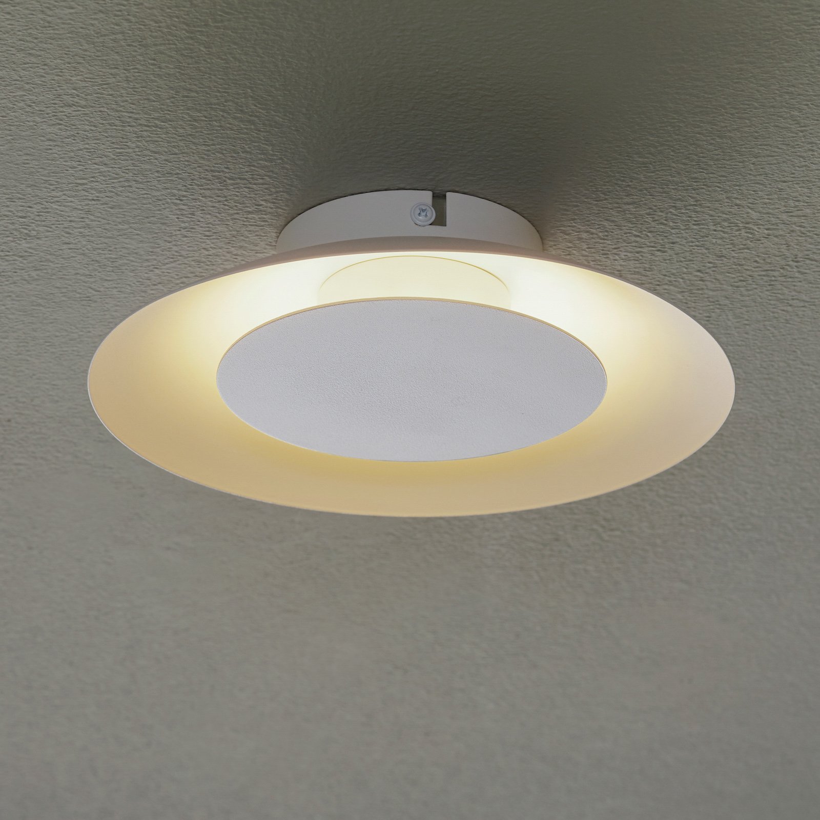 LED plafondlamp Foskal in wit, Ø 21,5 cm