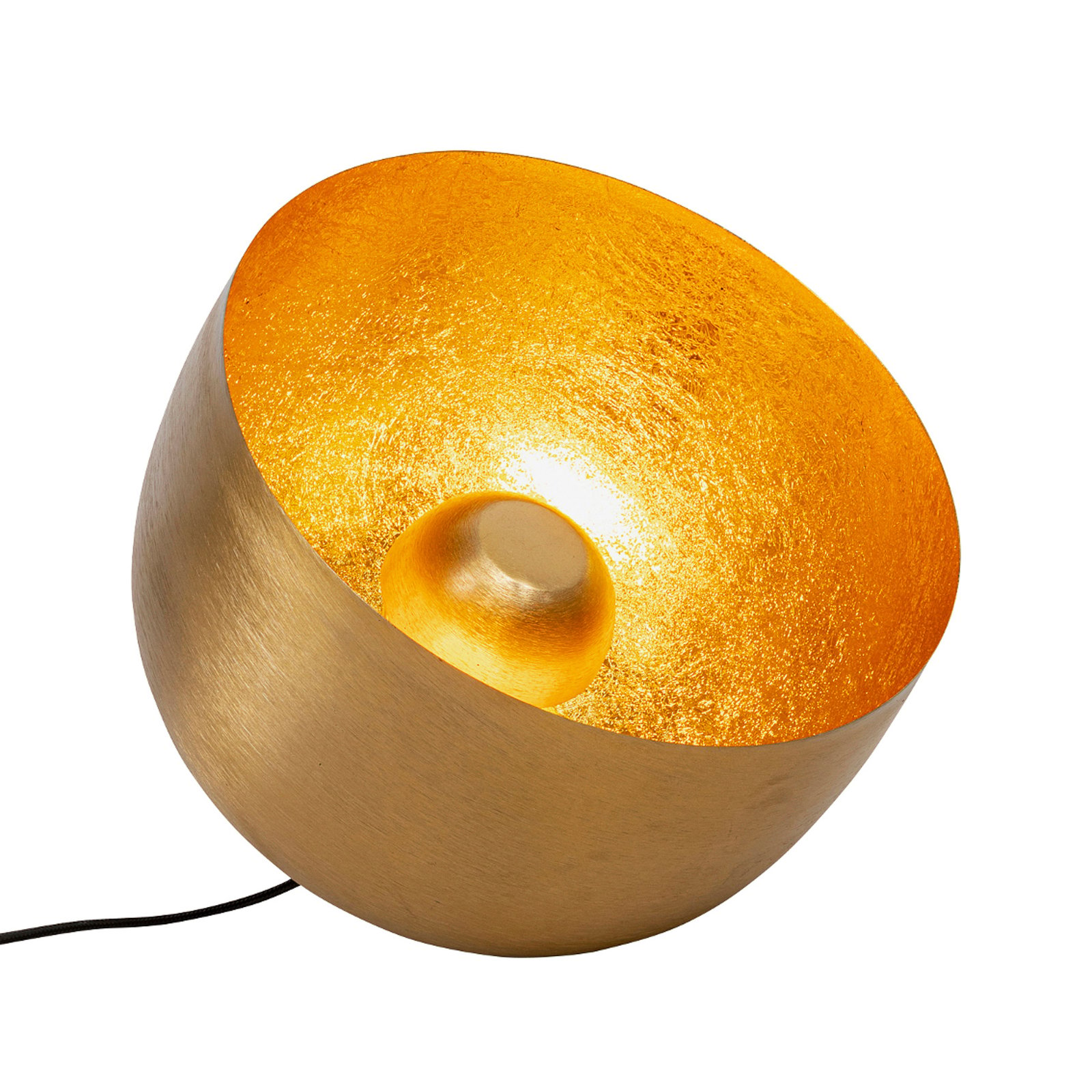 Stojacia lampa KARE Apollon, zlatá, Ø 35 cm