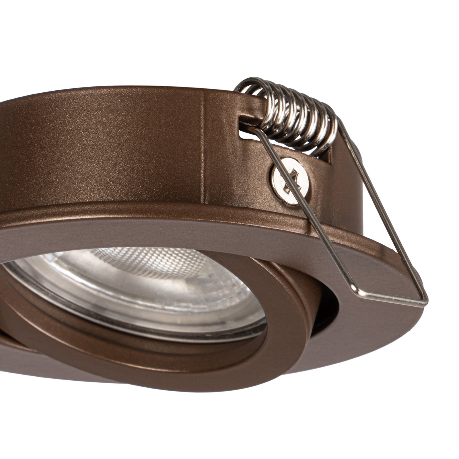 Arcchio Zyron downlight, coffee brown, Ø 8.2 cm Arcchio Zyron downlight, coffee brown, Ø 8.2 cm