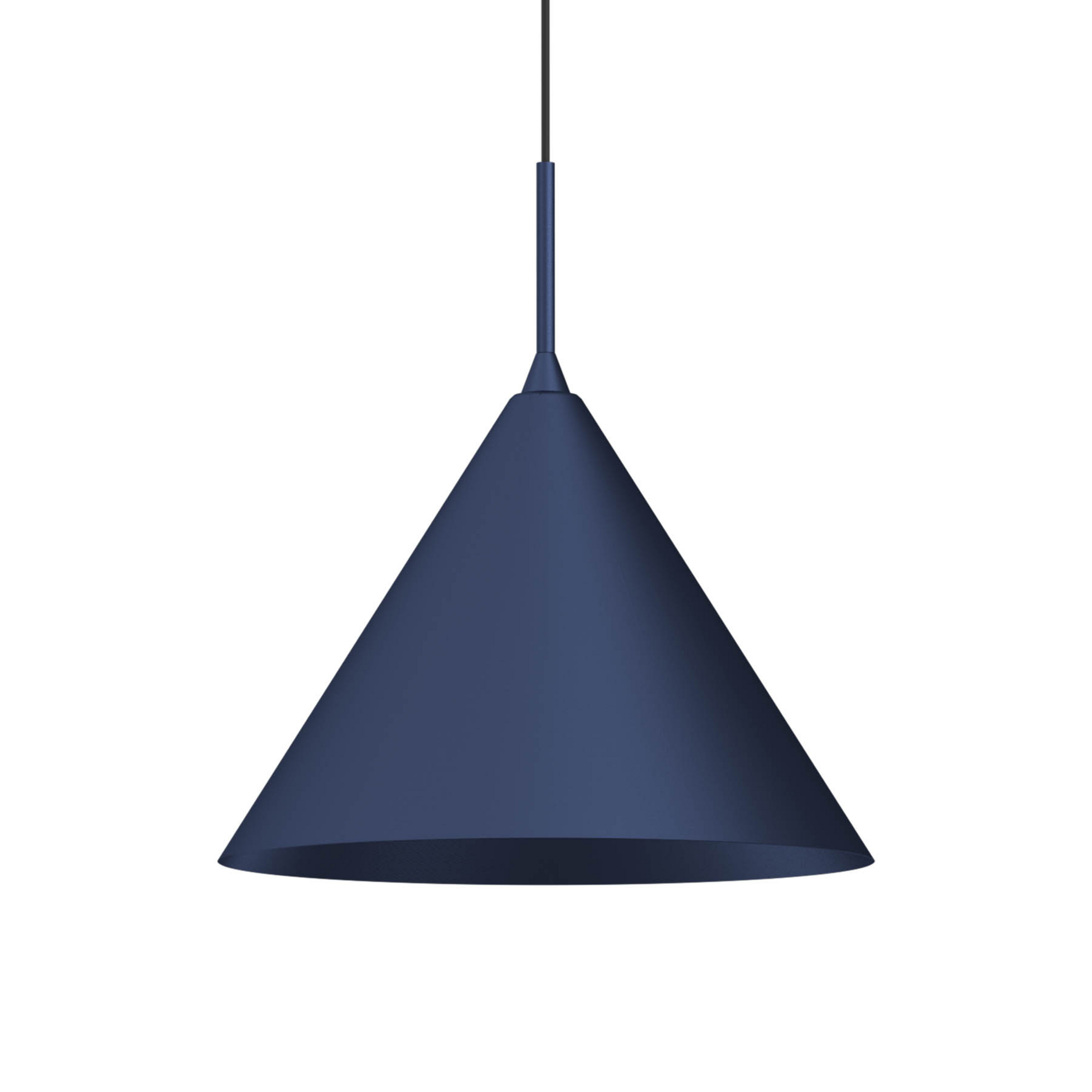 Candeeiro suspenso Capital, azul, 1 lâmpada, Ø 32 cm, GX53
