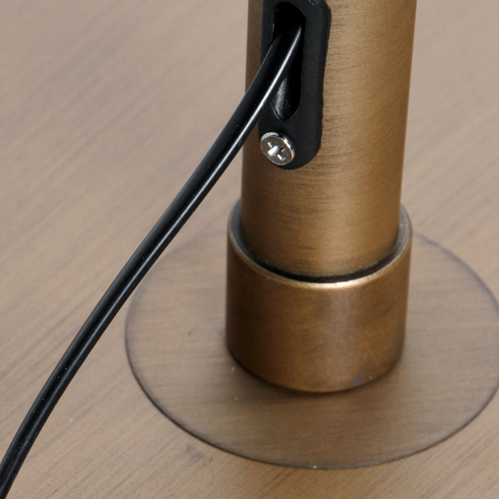 Vloerlamp Sparkled Light brons/bruin, 240 cm, hout