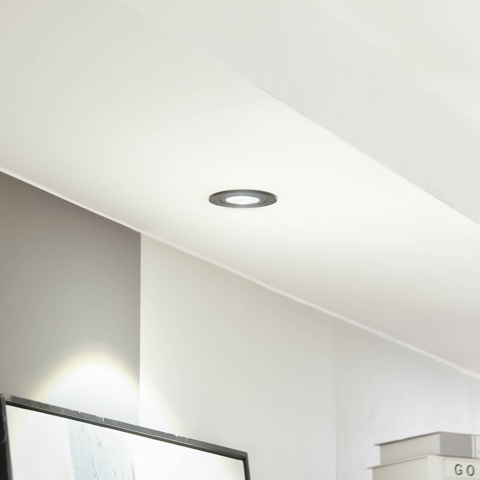 Arcchio LED-downlight Jyra svart 4 000K