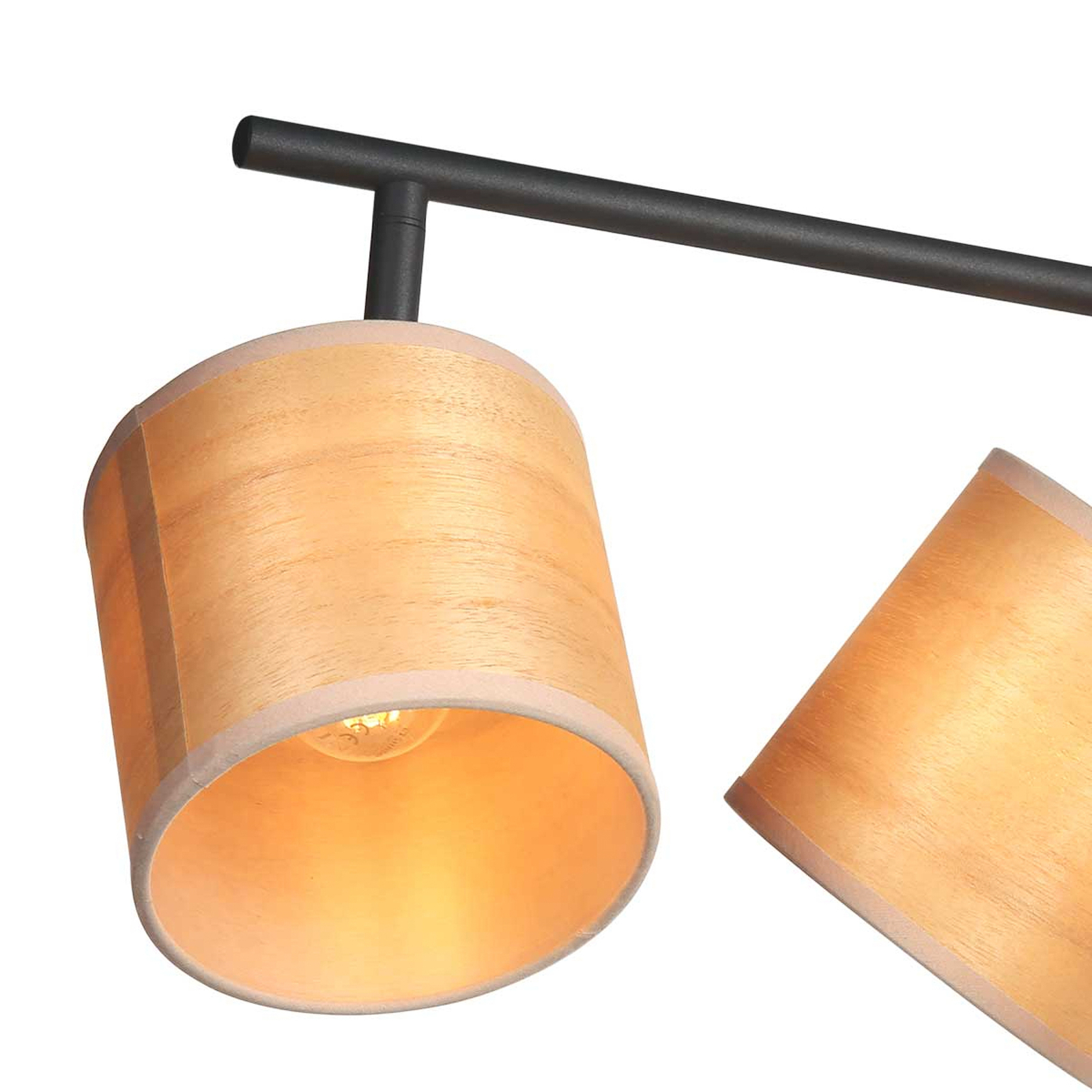 Bambusové stropné svietidlo, 4 svetlá