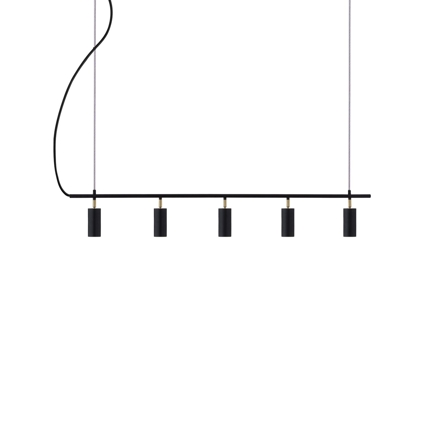 Globen Lighting Hubble 5 viseća lampa, crna, duljina 130 cm, 3 žarulje Globen Lighting Hubble 5 viseća lampa, crna, duljina 130 cm, 3 žarulje