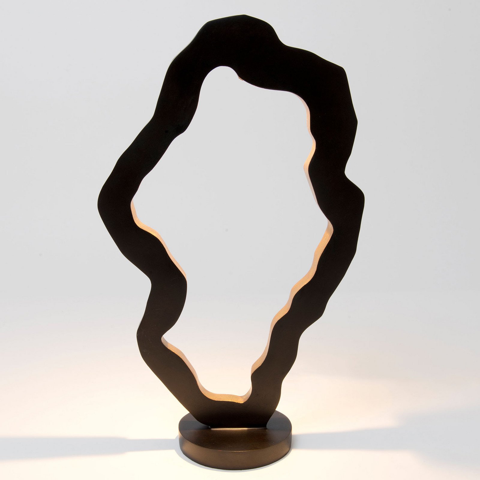 Holländer Lampă de masă cu LED Infernale design original - Camera de zi / sufragerie - negru-maro auriu - Metal