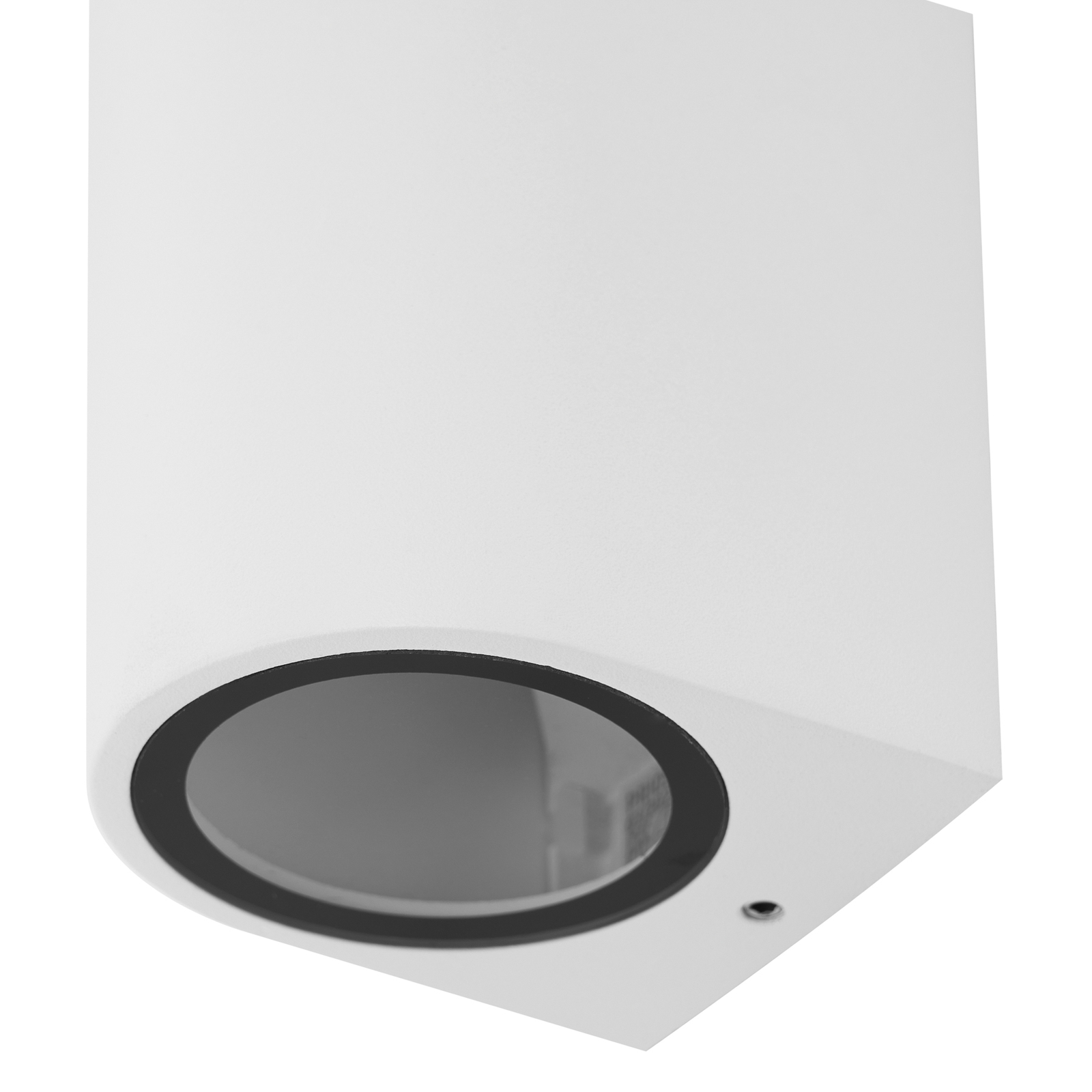 Prios buitenwandlamp Tetje, wit, rond, 10 cm, set van 4
