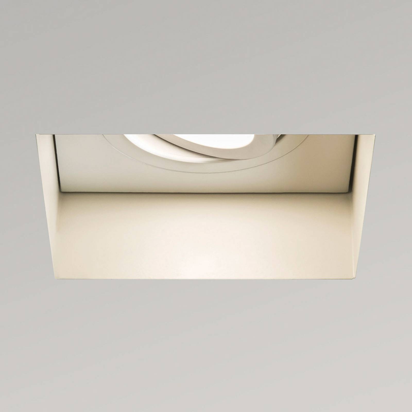 Astro Trimless Square Adjustable downlight GU10, for Living / Dining Room, steel, GU10, 6 W, L: 10.2 cm, W: 10.2 cm, H: 16.2 cm