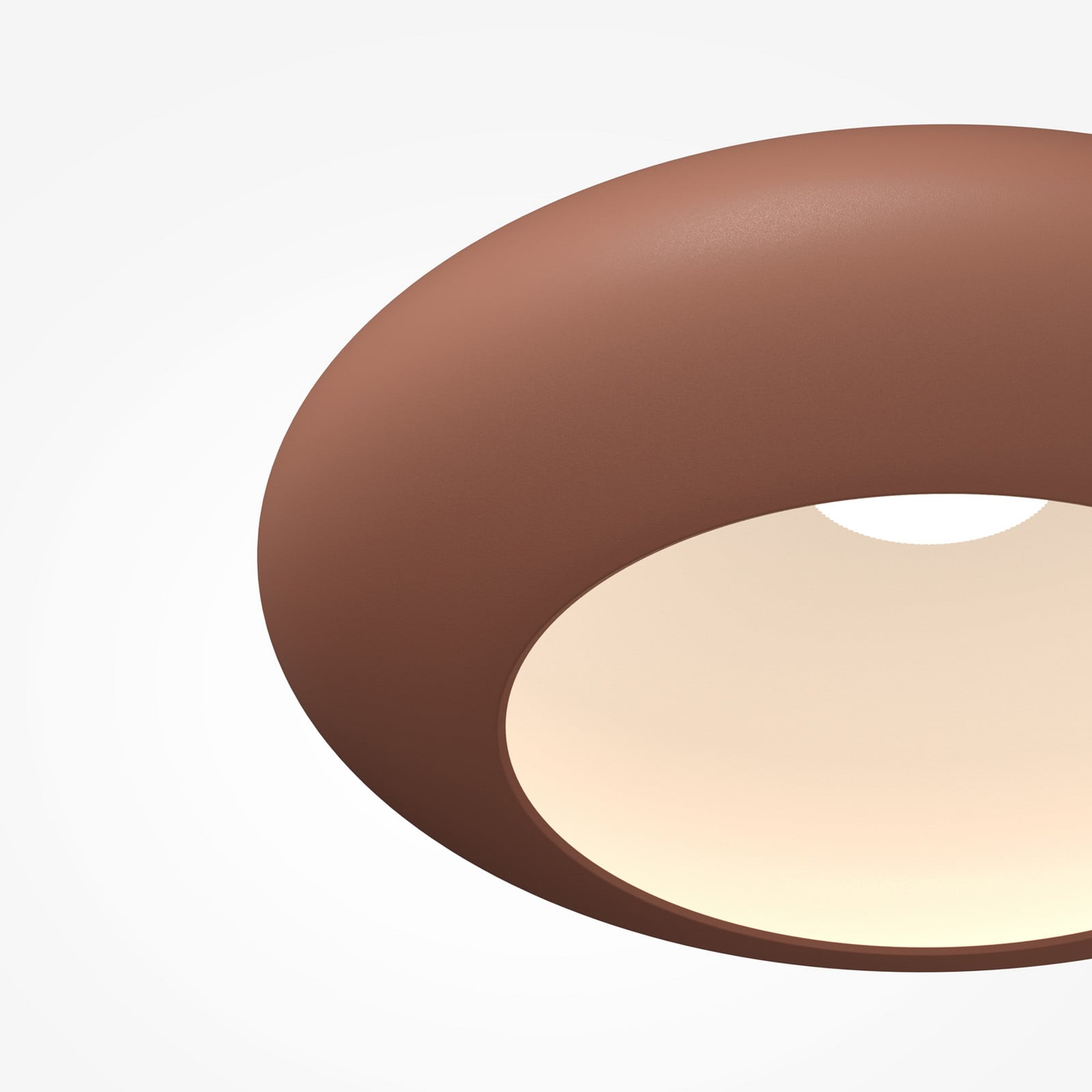 Maytoni Plafonieră LED Aros culoare cupru Ø 40 cm metal 3.000 K - Camera de zi / sufragerie - Aluminiu