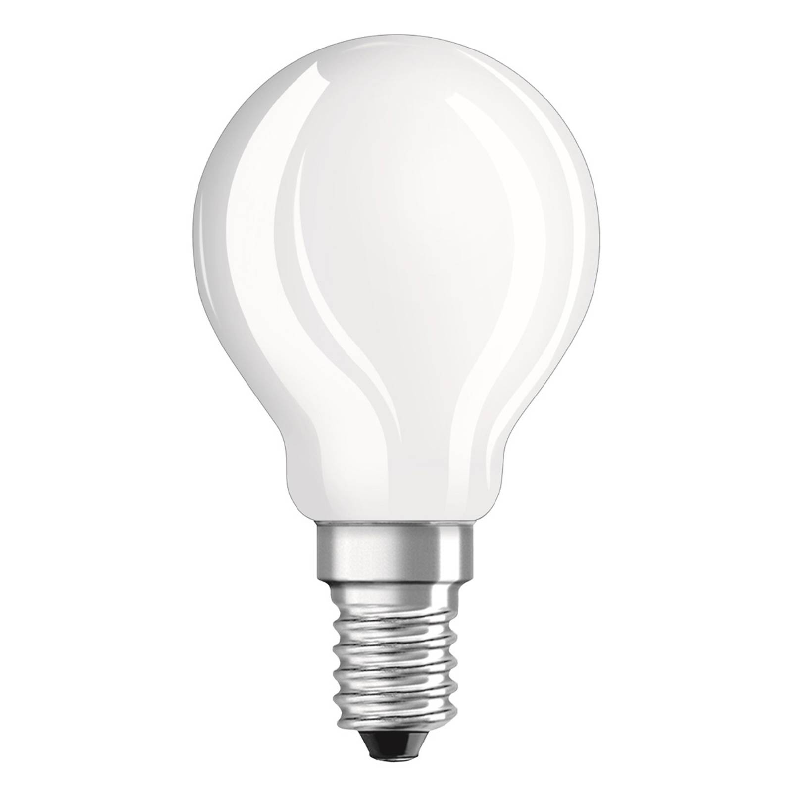 Photos - Light Bulb Osram Teardrop LED bulb E14 4W 827 matt set of 2 