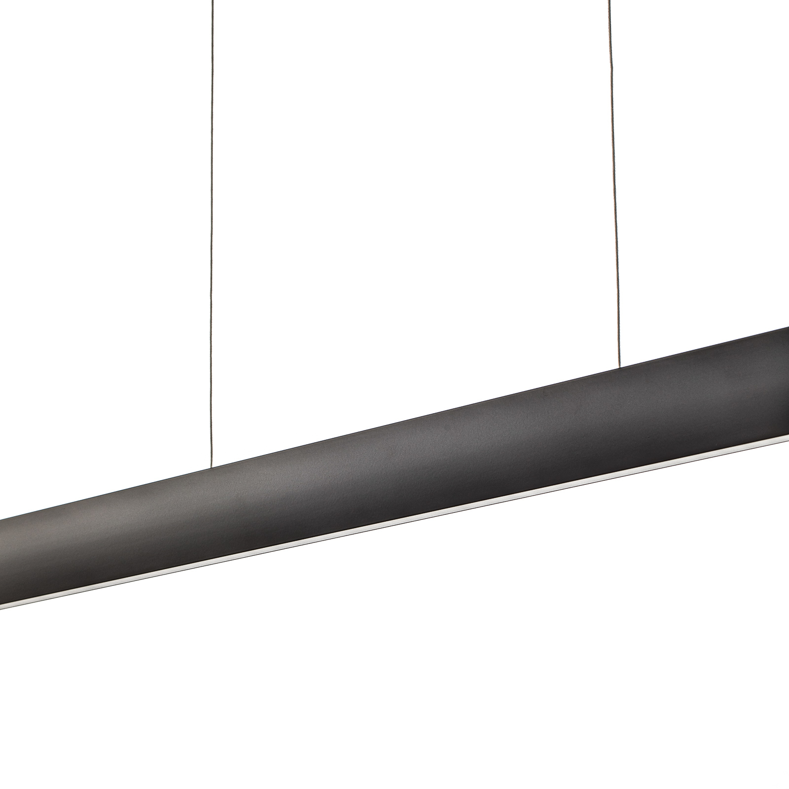 Runa, LED hanging light, black, length 152 cm