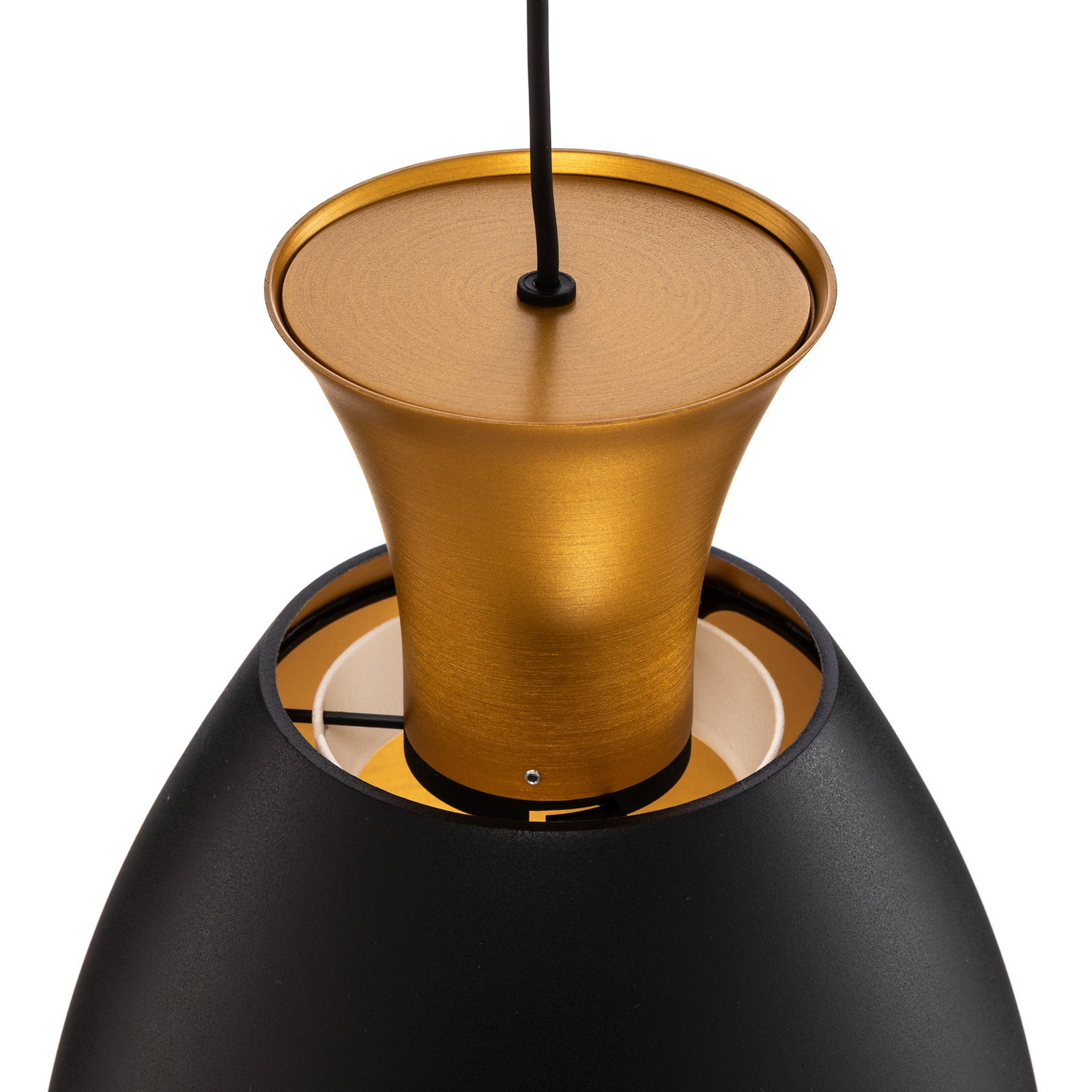 LED pendant light Studio Line 51229, black/brass, Ø 20 cm