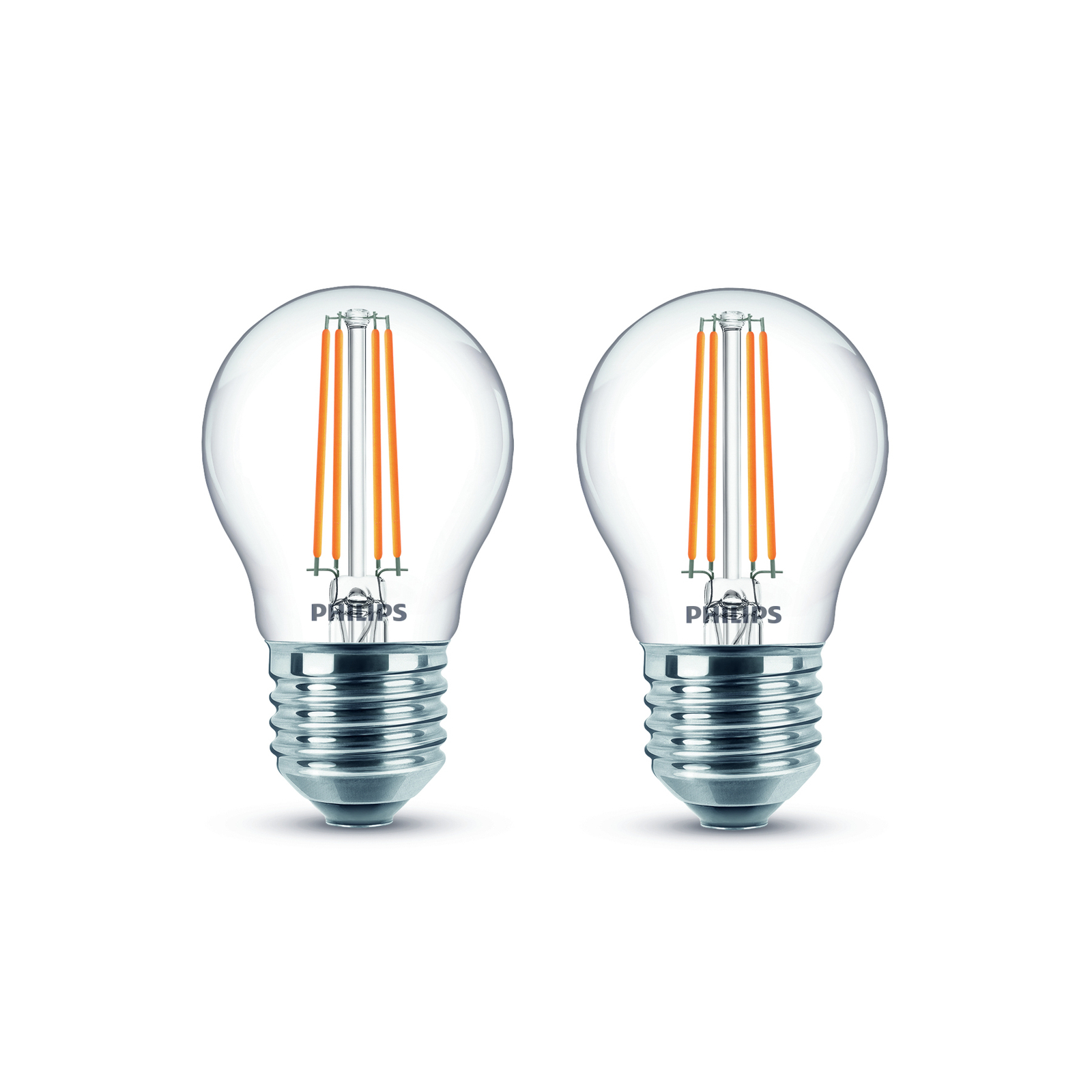 Philips LED-lampa E27 P45 4,3W filament 2 700 K