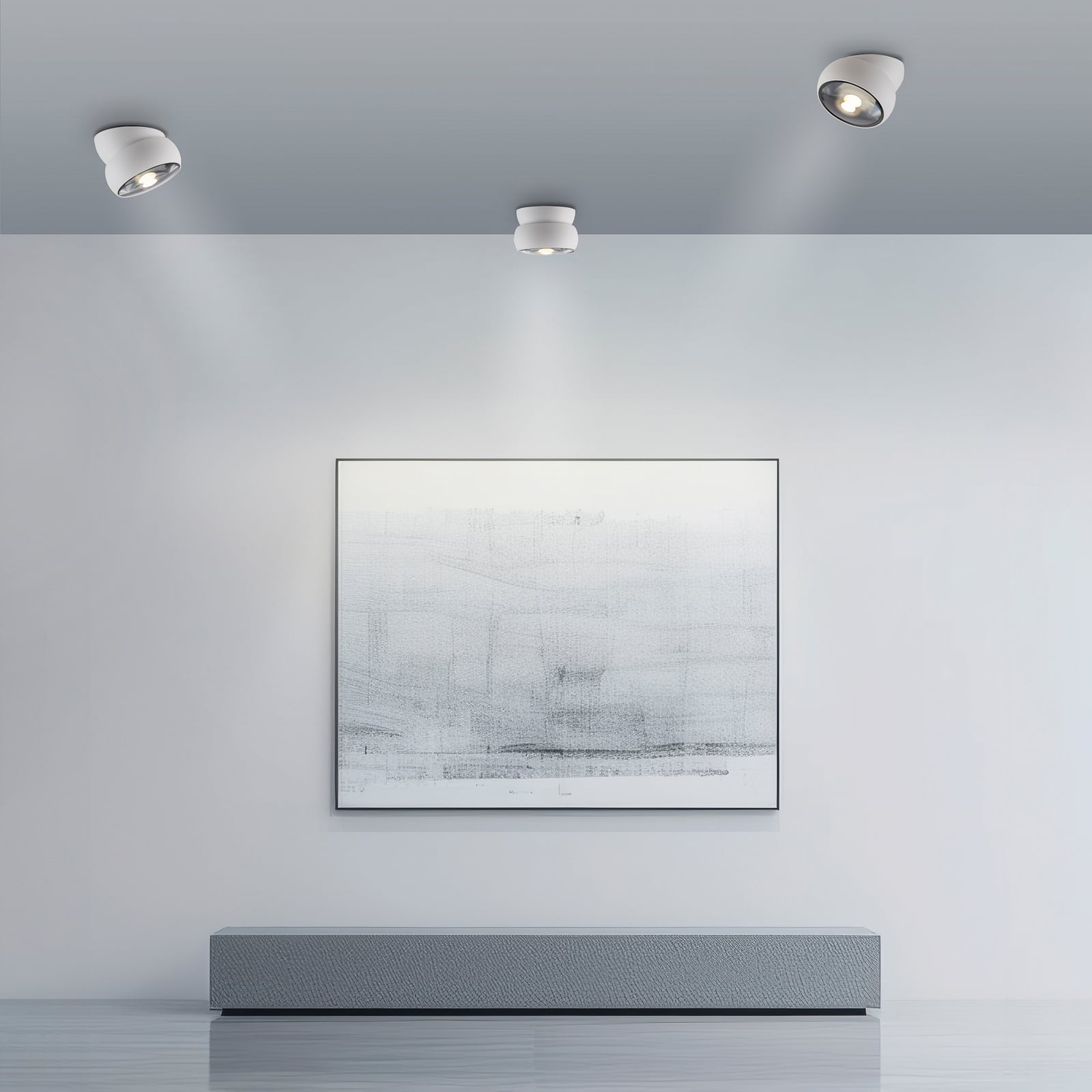 LED-Deckenspot PURE Move, weiß, Ø 12 cm, Metall/Glas LED-Deckenspot PURE Move, weiß, Ø 12 cm, Metall/Glas