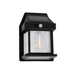 LED-Solar-Außenwandleuchte Filo, Kunststoff, schwarz, IP44