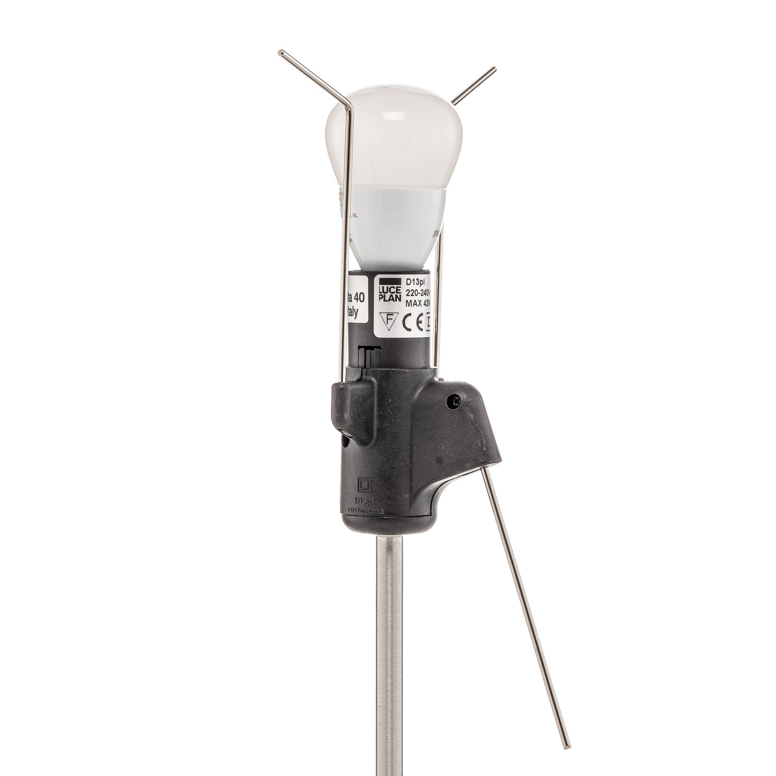 Luceplan Costanzina LED-bordlampe alu hvit