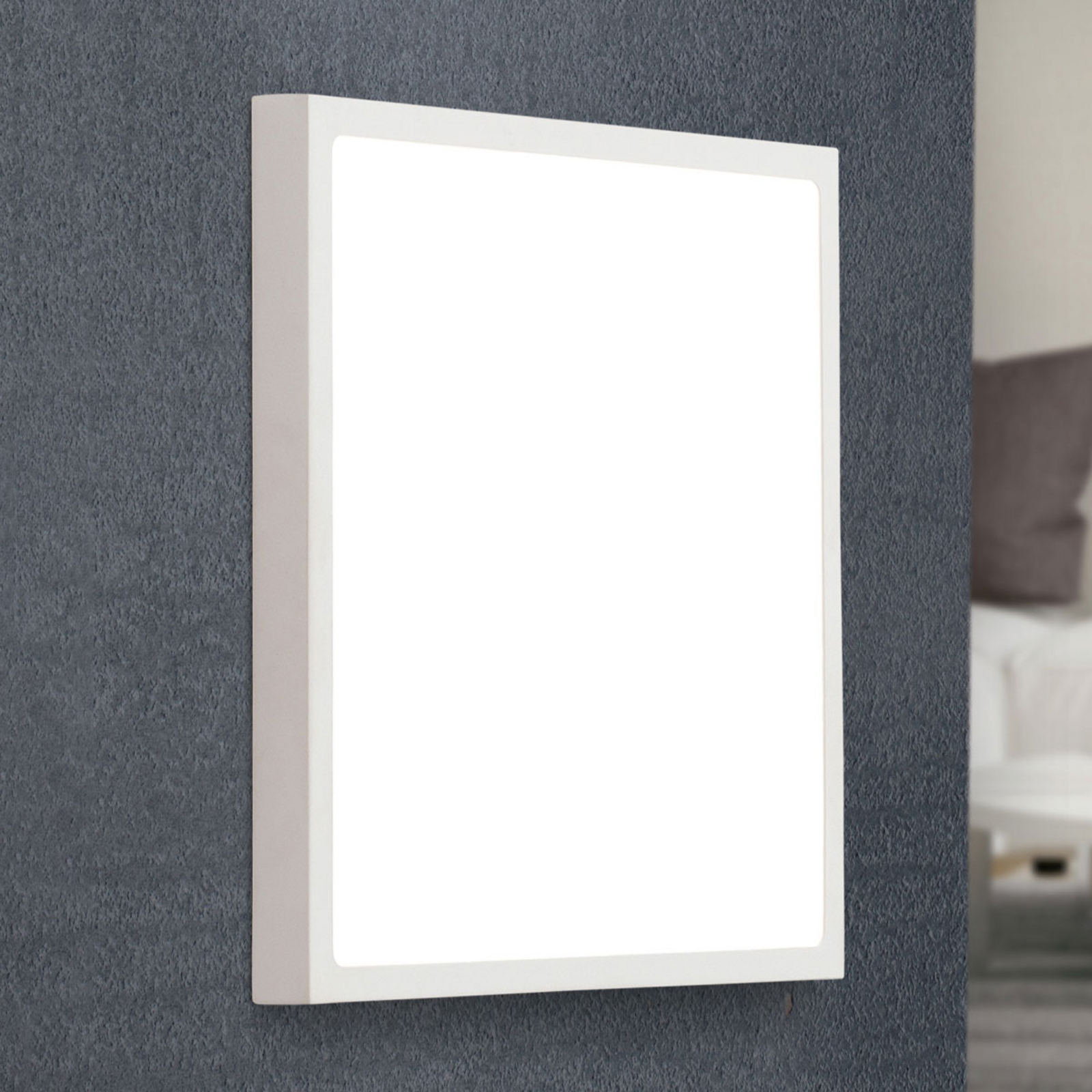 LED-Wandleuchte Vika, Quadrat, weiß