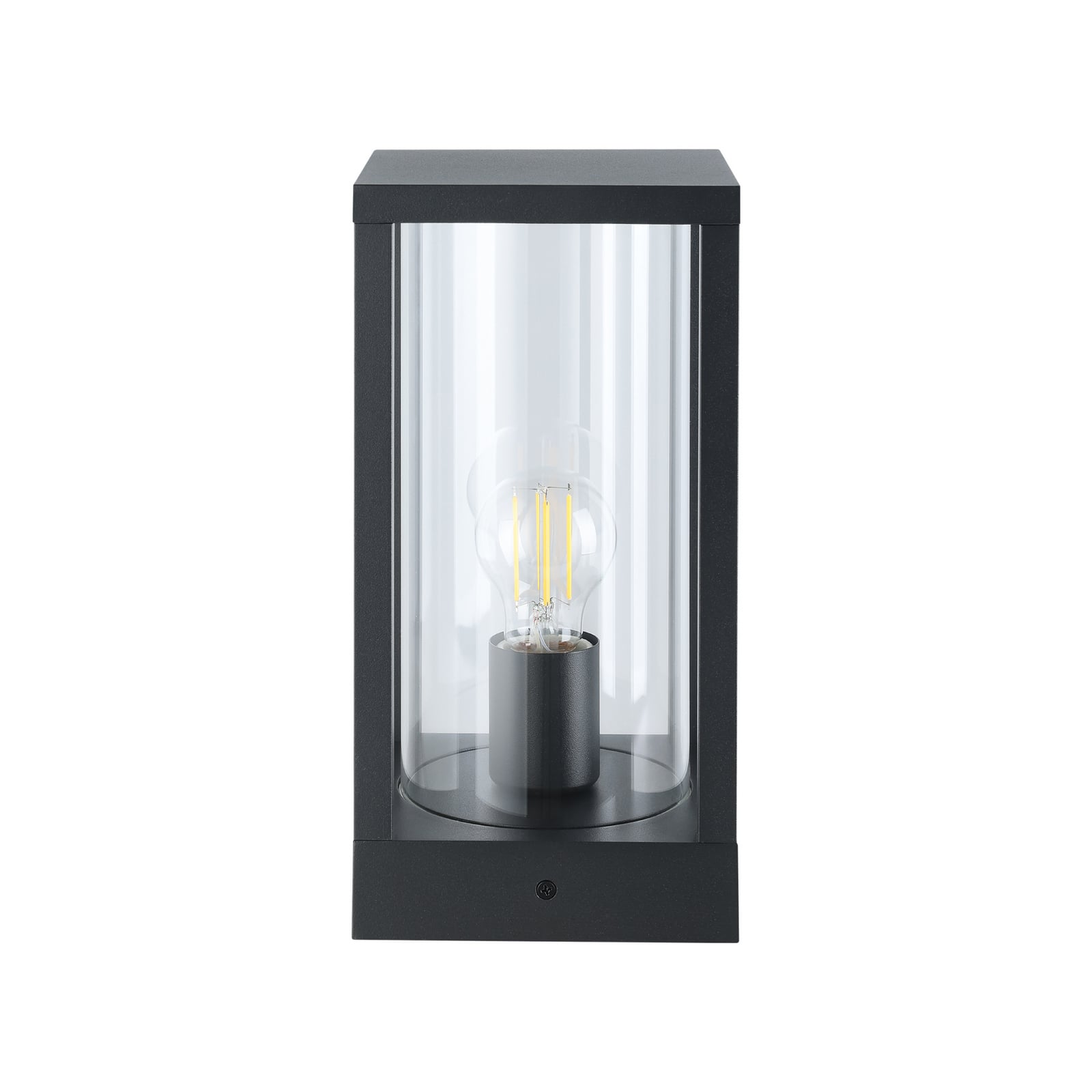 Außenwandlampe Cascinetta, Breite 15 cm, schwarz, Metall