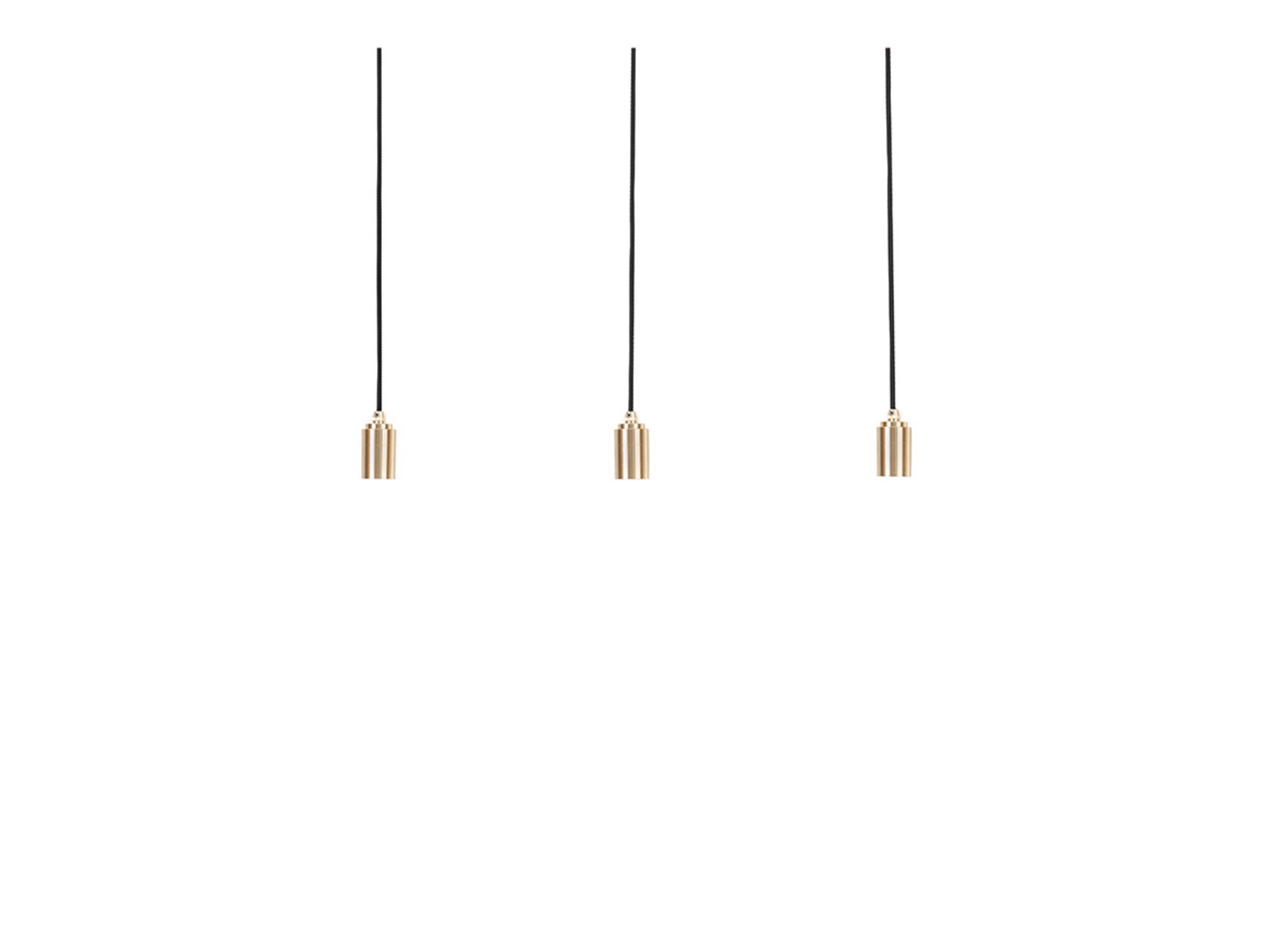 Linear Triple Taklampa Brass - Tala