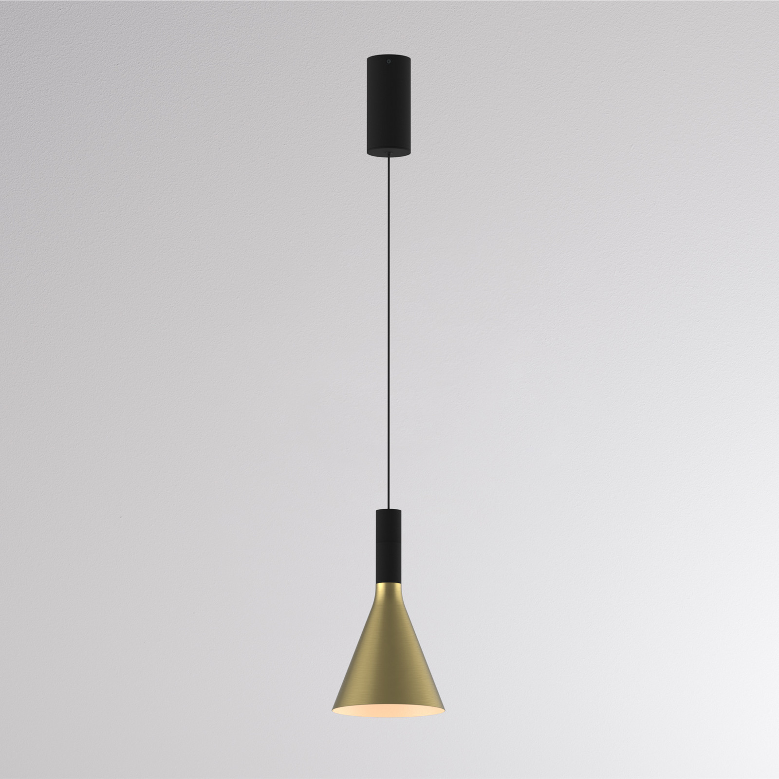 Molto Luce Lampă suspendată LED LORA I alamă Ø 15 cm dimabilă 40° CCT - Camera de zi / sufragerie - Modern - alamă negru - Metal