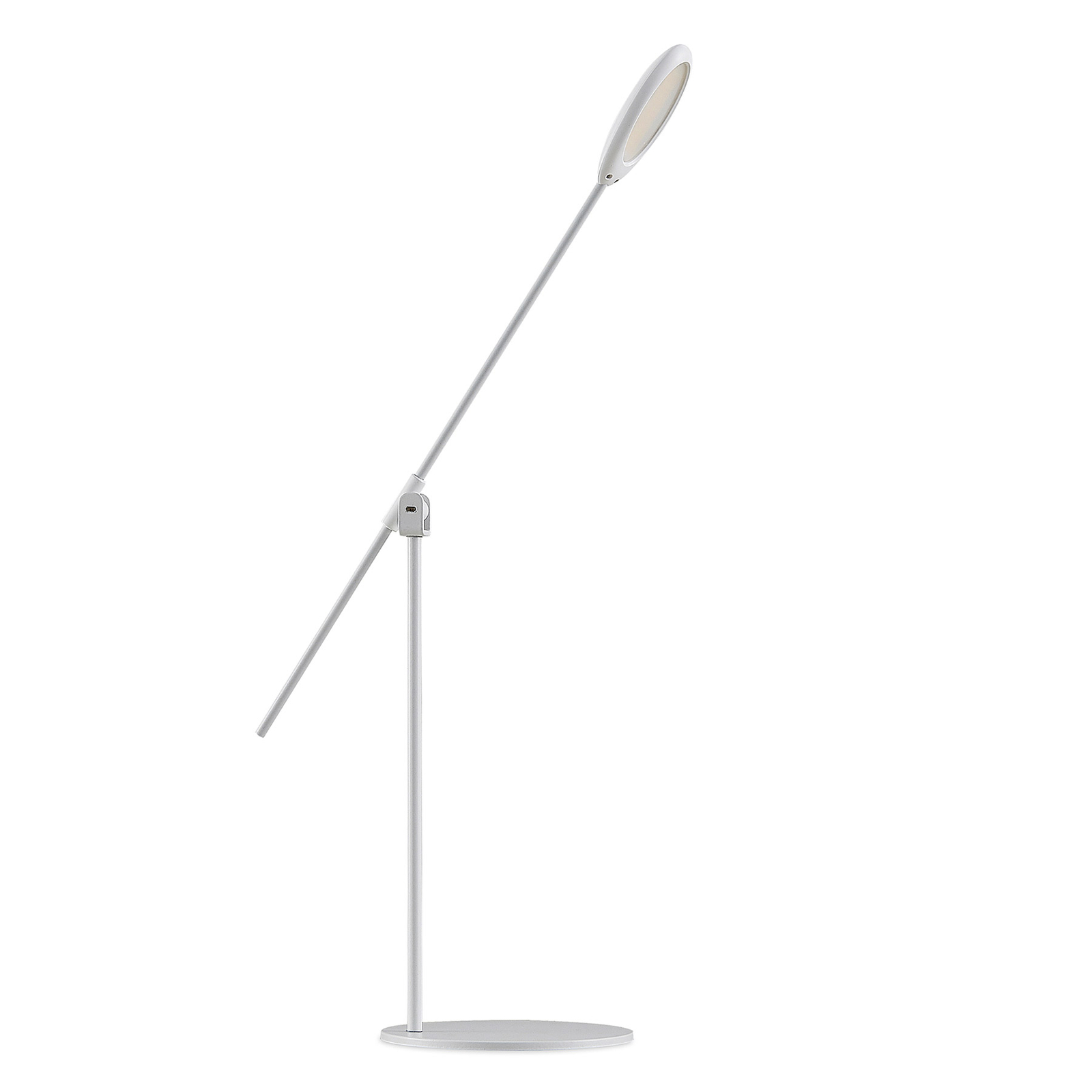 Prios Ihario lampe table LED CCT dimmable, blanche