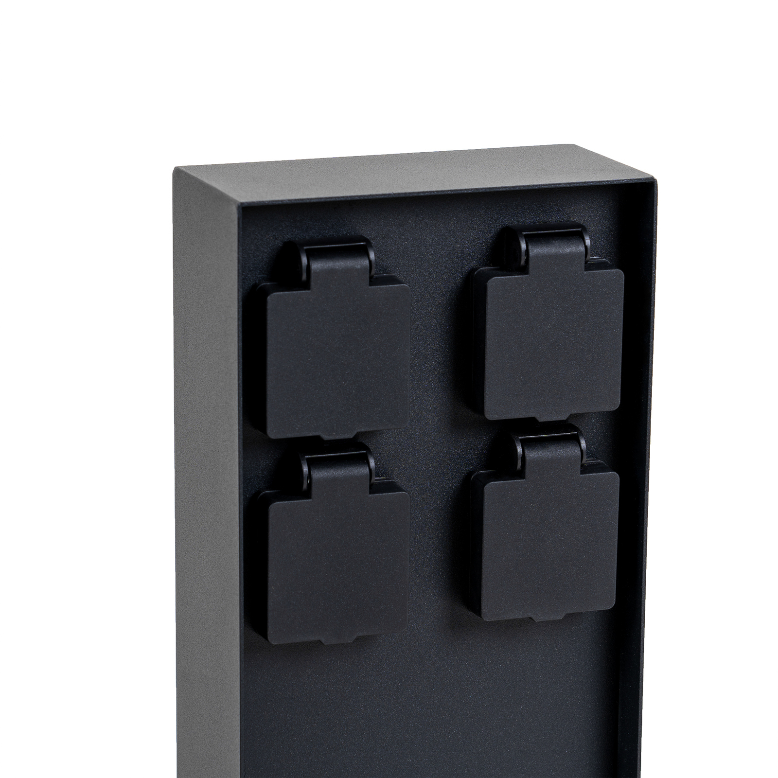 Prios Foranda energiapylväs, 4 kpl, musta, 40 cm