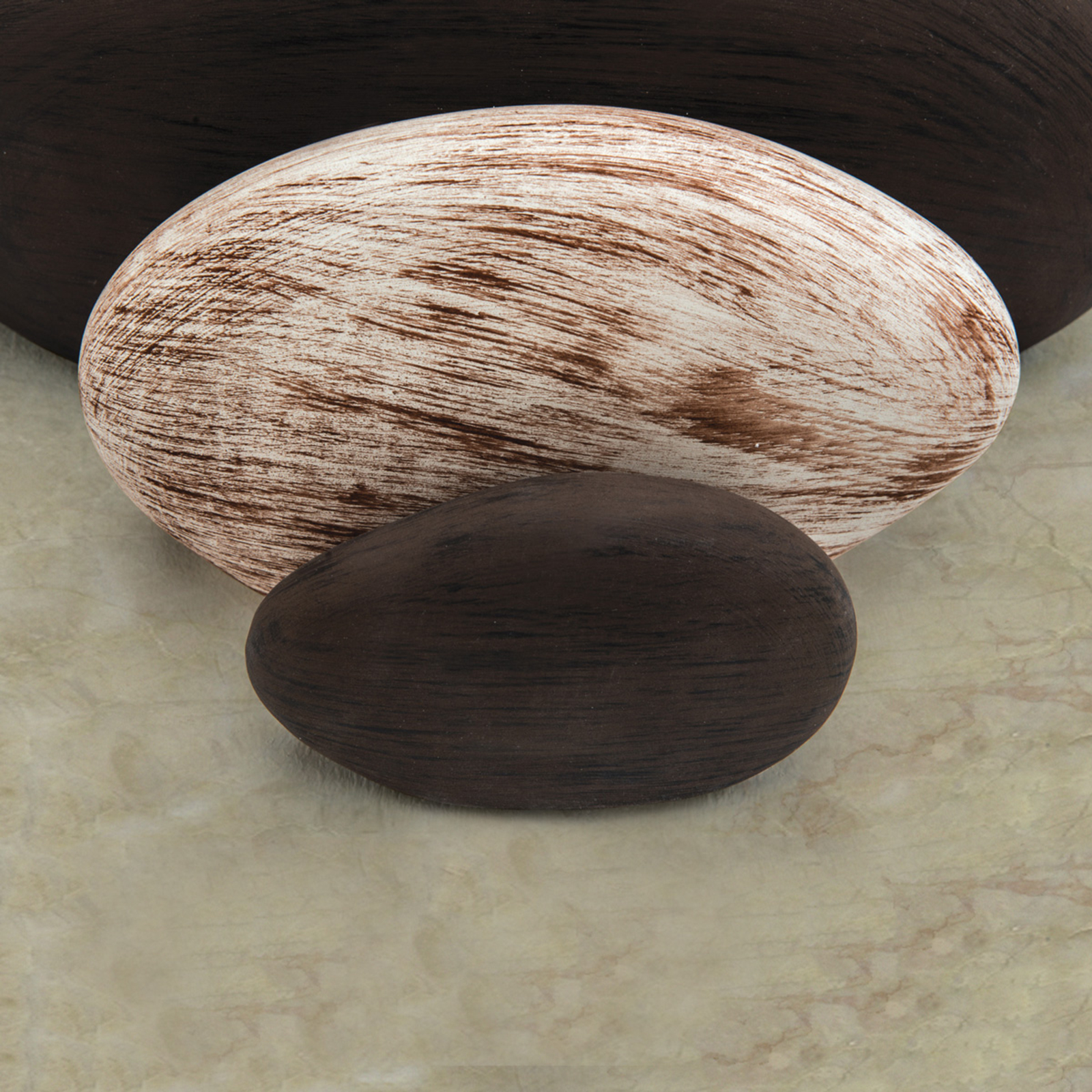 Imitacja kamienia: kinkiet LITICA beżowo-brązowy