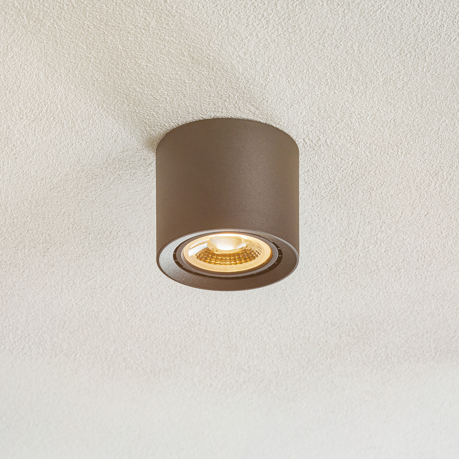 Fedler LED ceiling light dim to warm, black