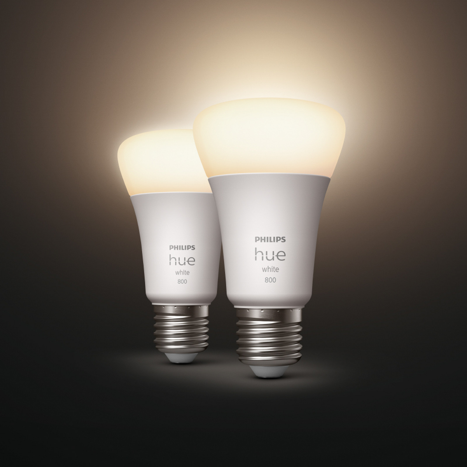 Philips Hue White 9W E27 bec LED set 2x - Plastic