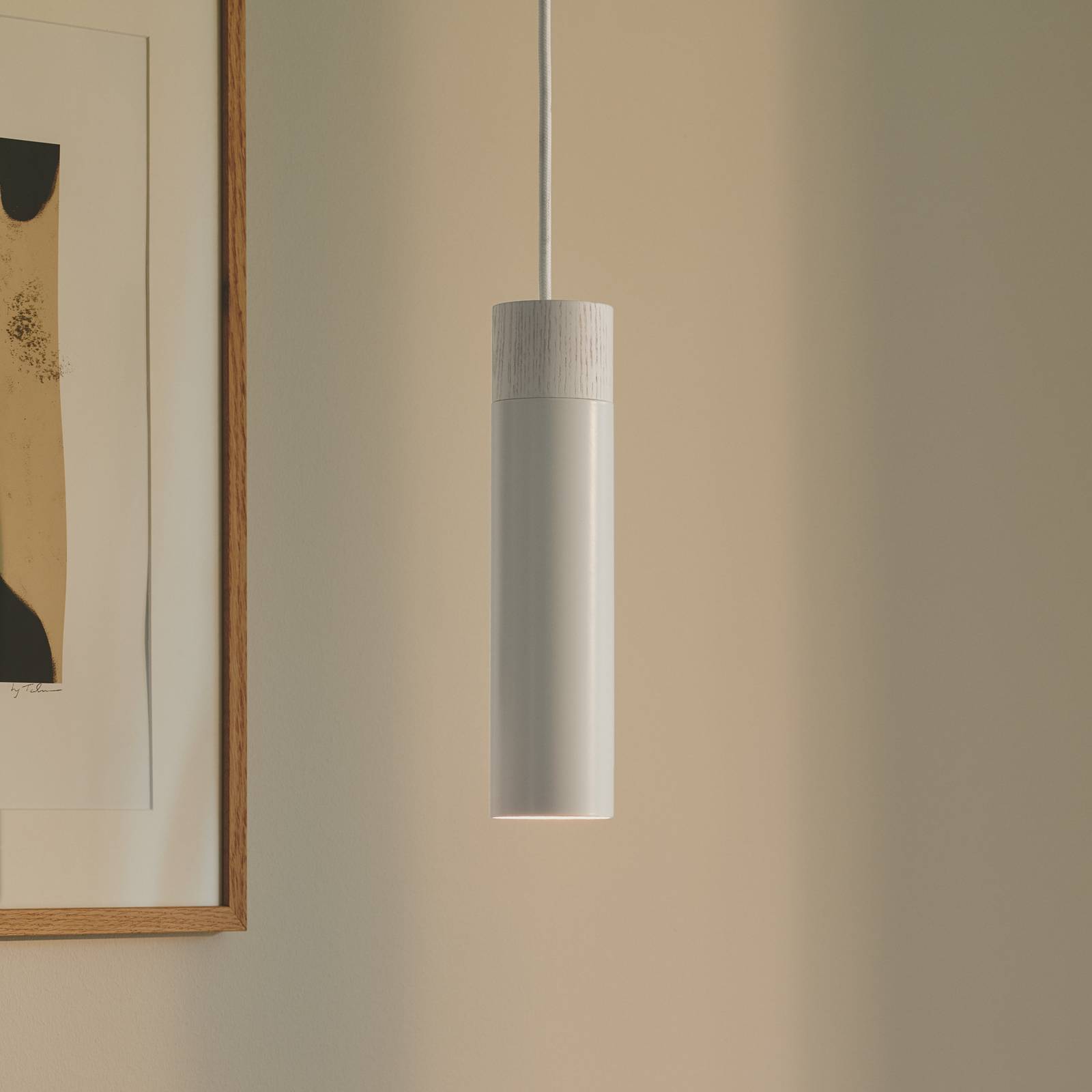 Nordlux Suspension Tilo blanc métal Ø 6 cm à 1 lampe