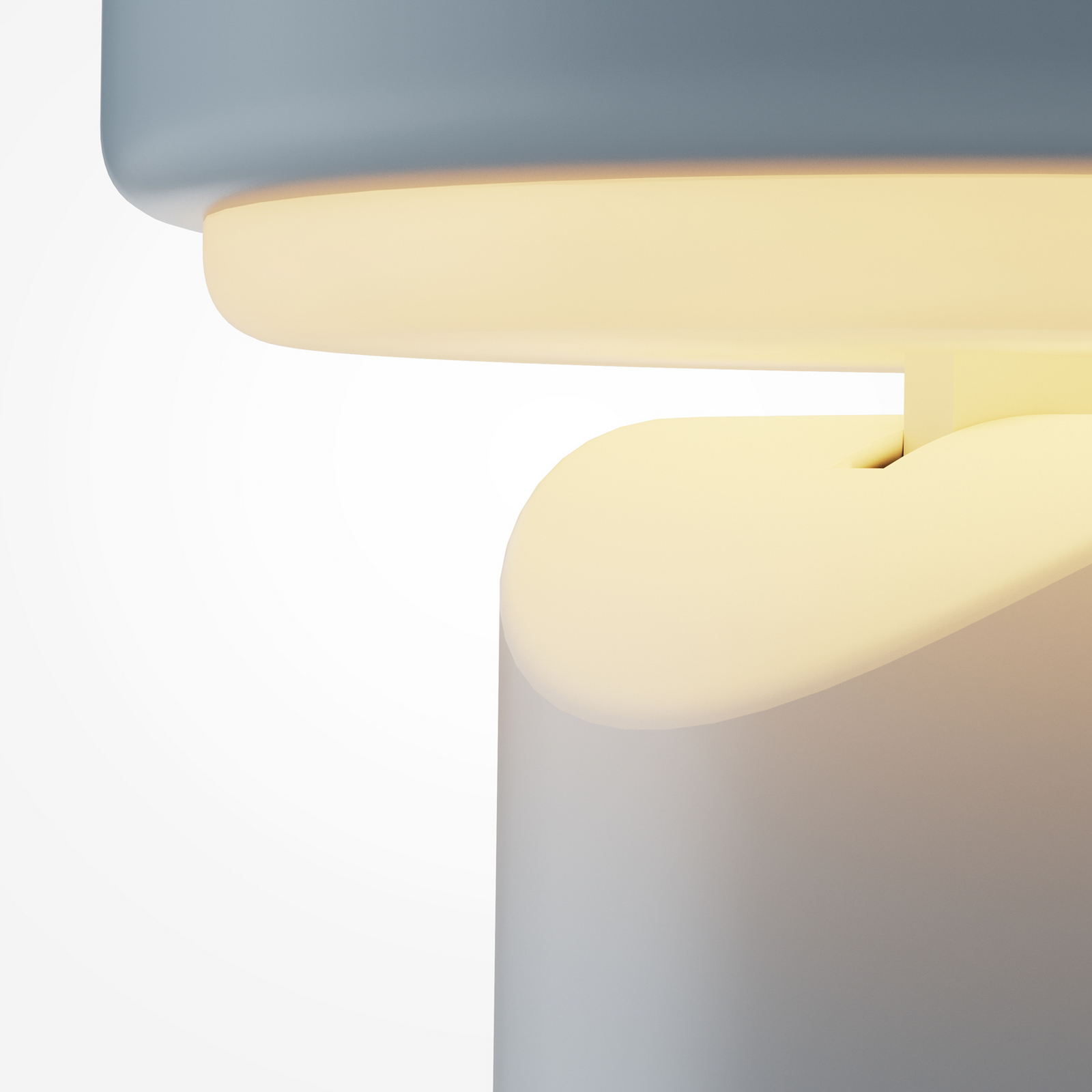 Topo LED rechargeable table lamp, light blue, height 20 cm, metal, with dimmer Topo LED rechargeable table lamp, light blue, height 20 cm, metal, with dimmer