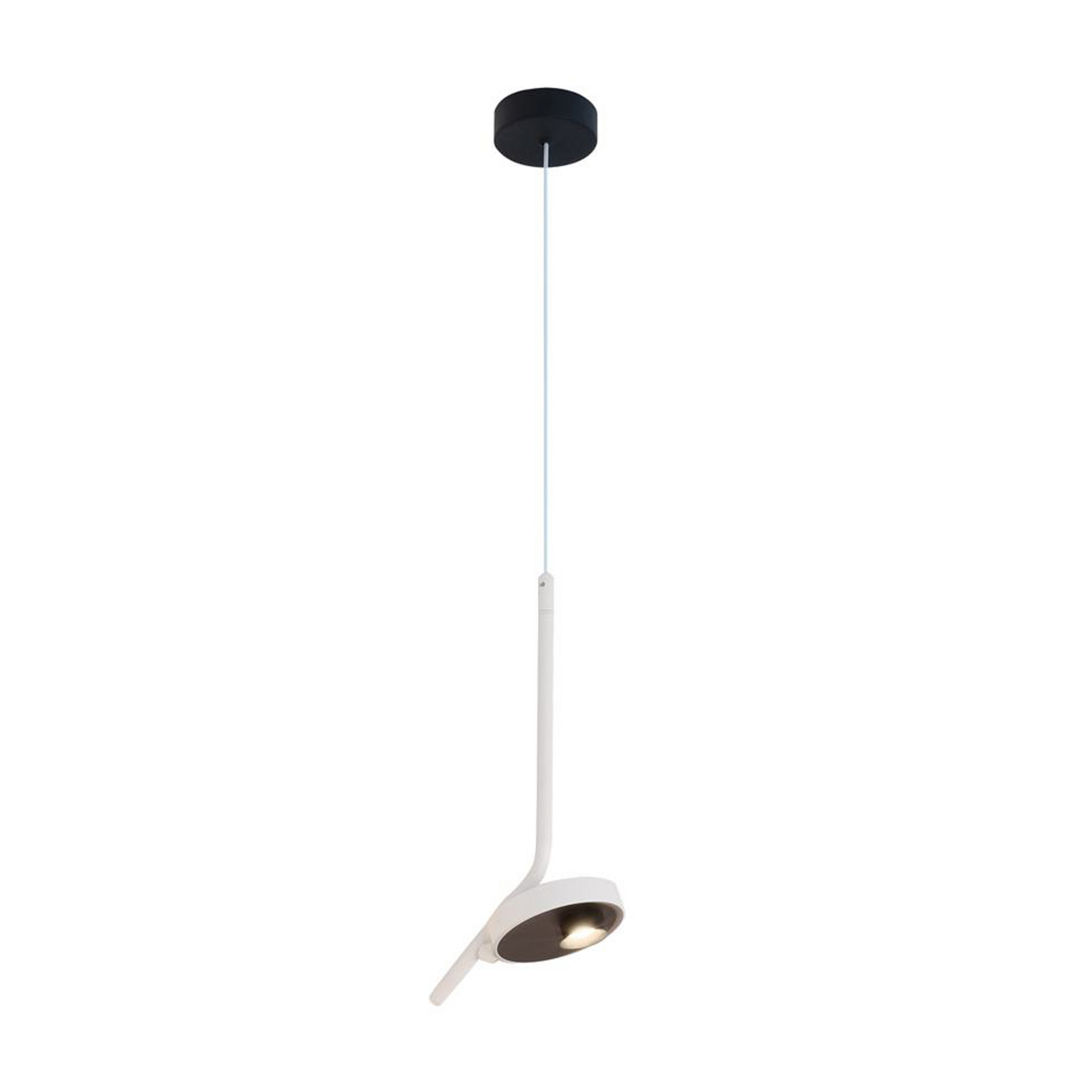 LED-Hängelampe Factory, weiß, Ø 15 cm, Metall