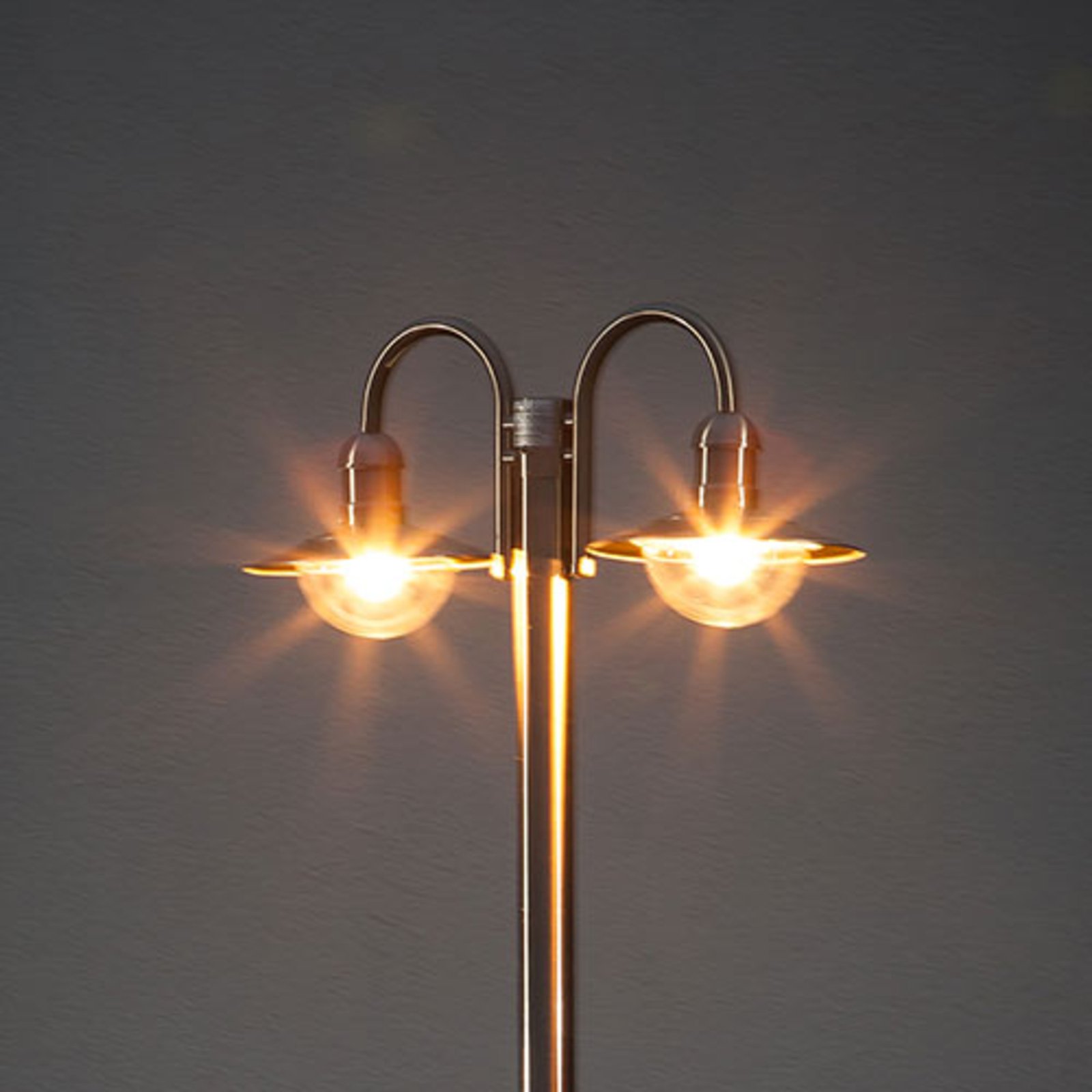 Damion 2 Outdoor Park Lamp Stainless Steel - Lindby