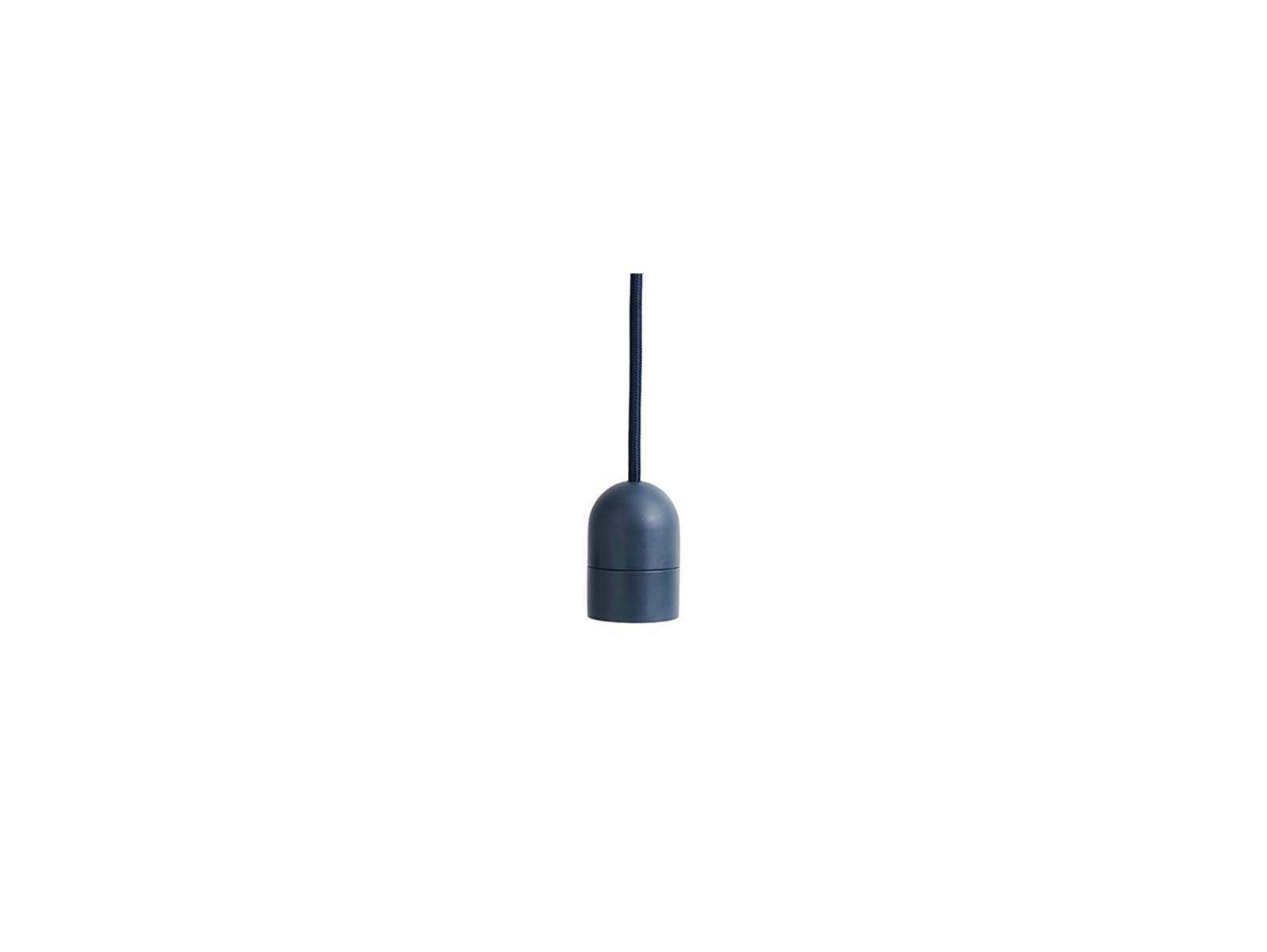 HAY E27-Pendelfassung COMMON, dunkelblau, Ø 4,5 cm
