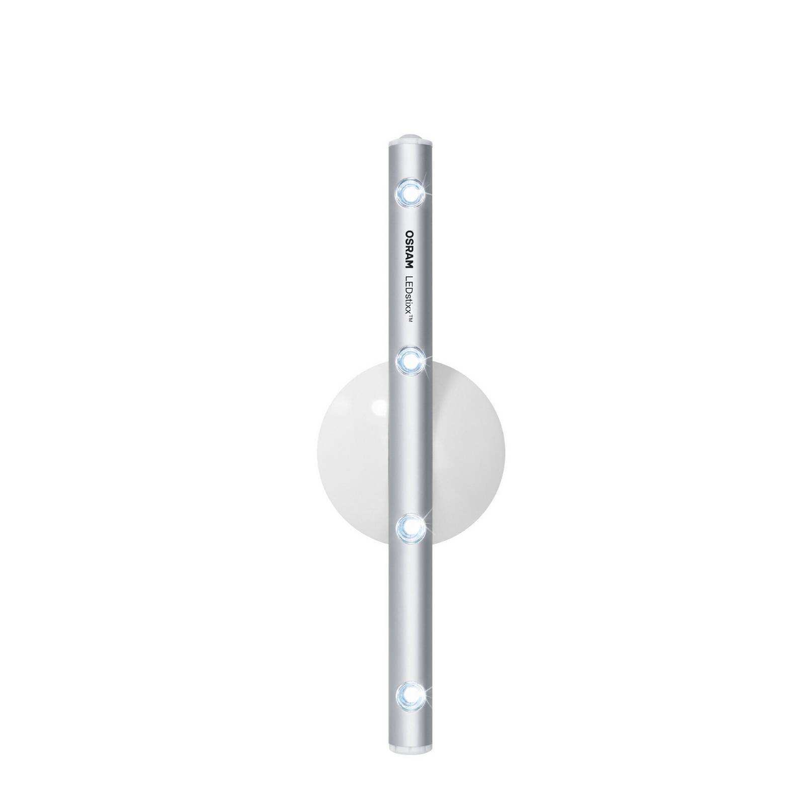 Kinkiet LED OSRAM LEDSTIXX, srebrny, metal, bateria