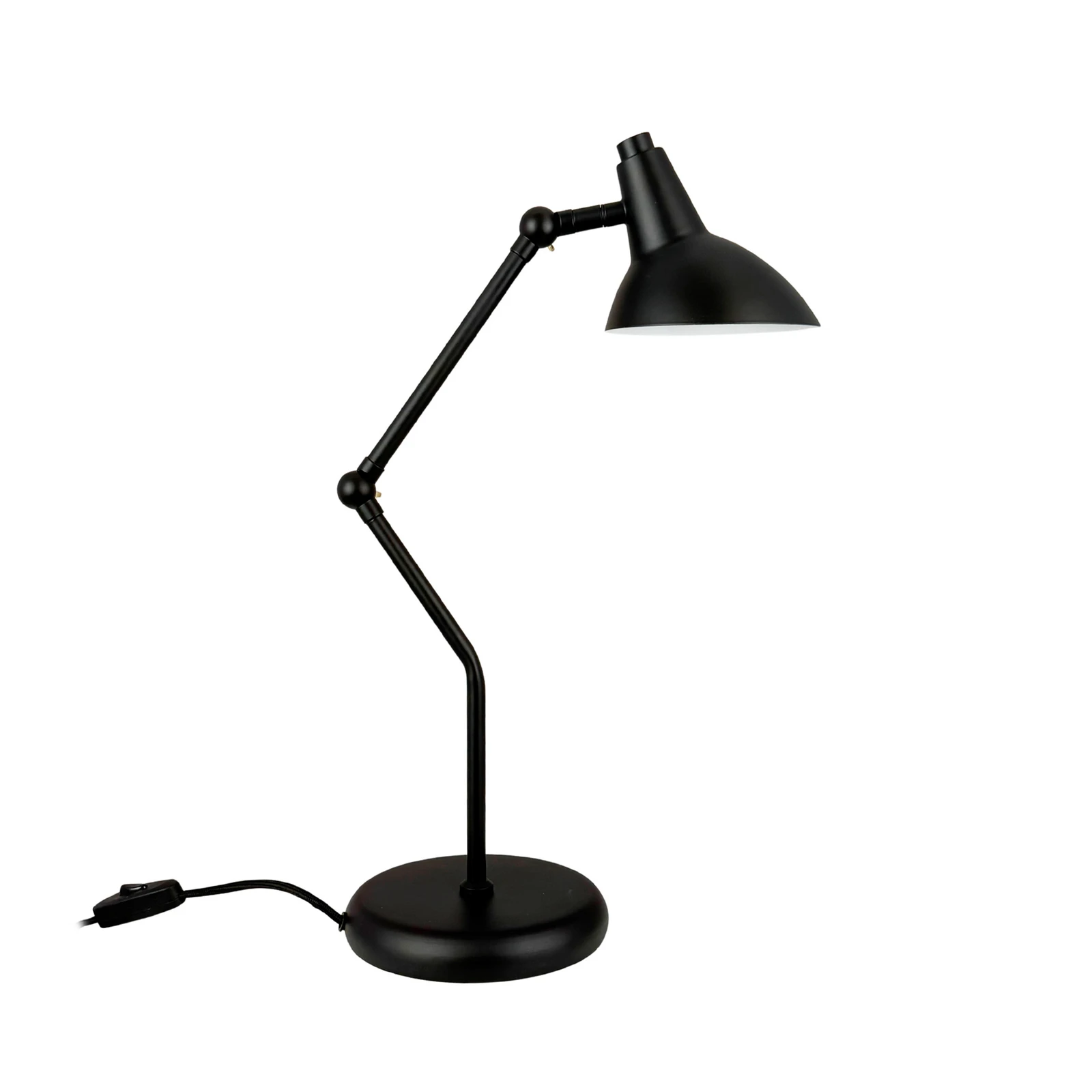 Lampe à poser Dyberg Larsen Vela, noir, hauteur 45 cm