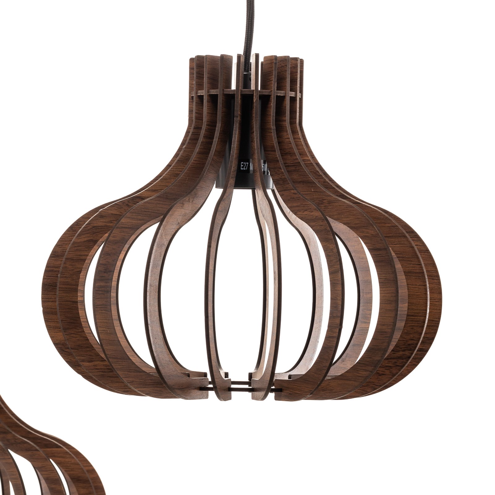 Lindby Lawenta hanglamp met houten kappen