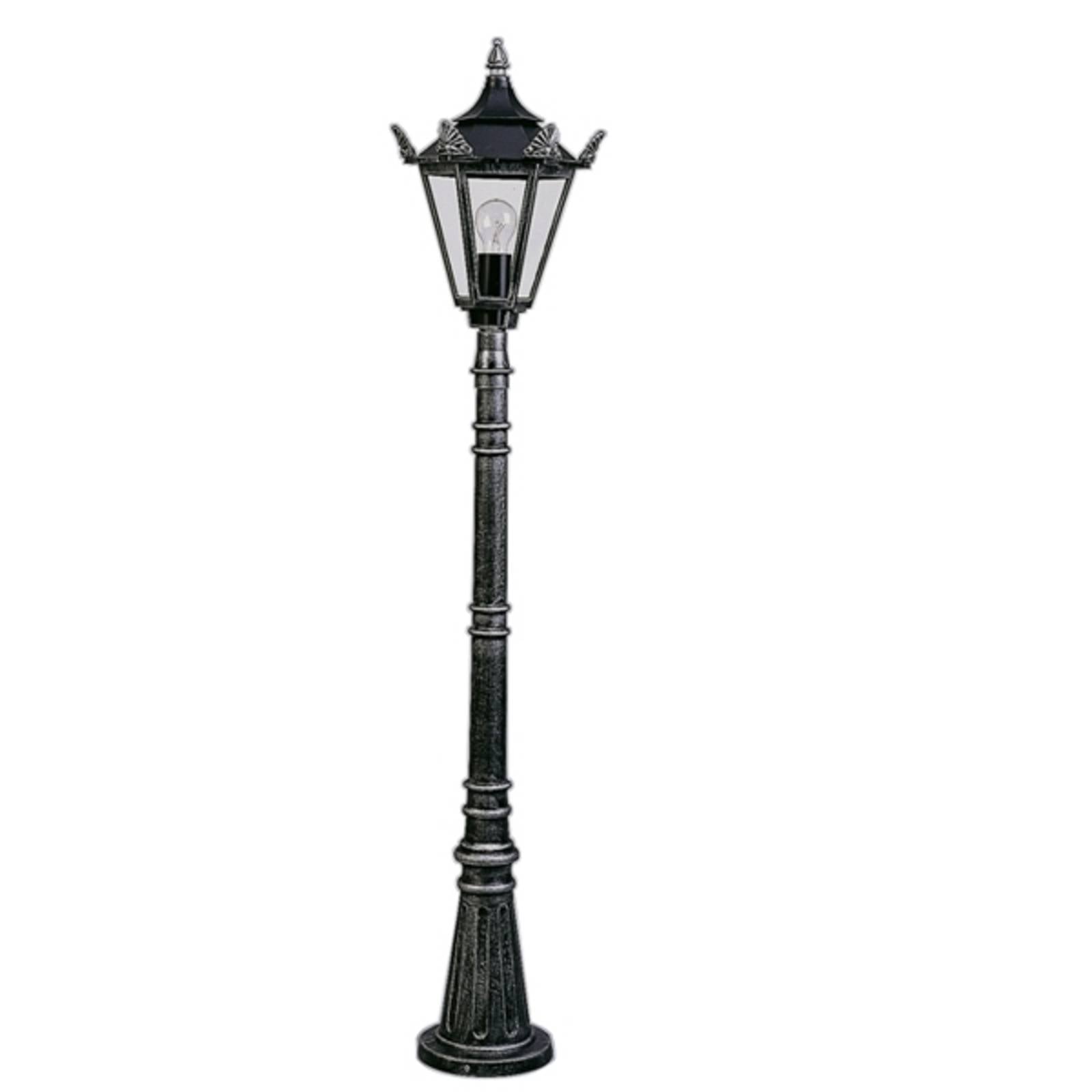 Wegeleuchte Alu schwarz-silber 146cm