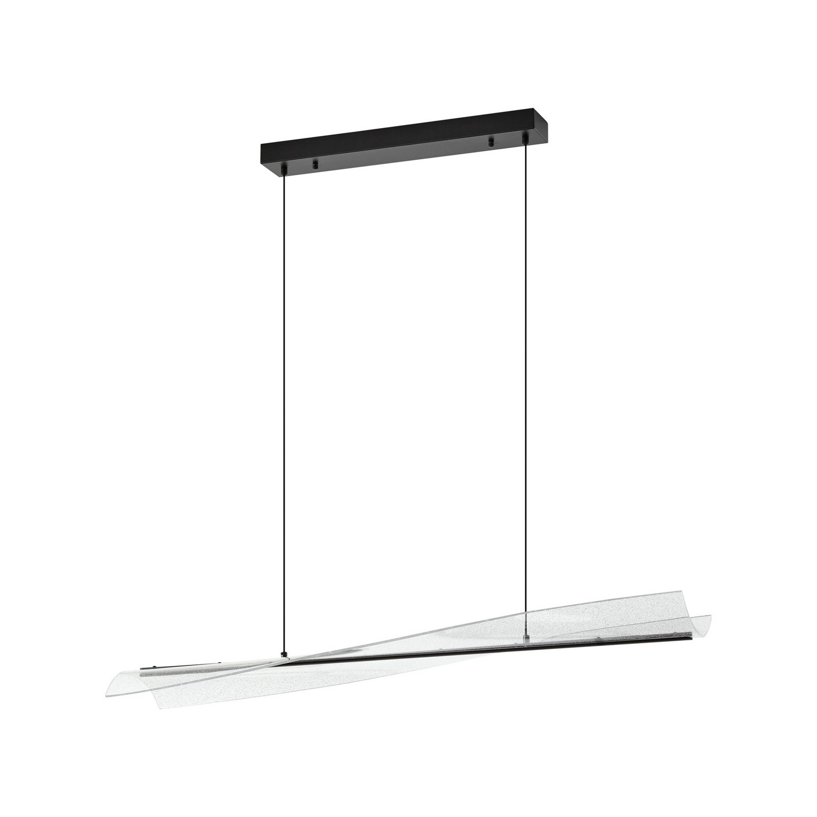 Vellia LED hanglamp 112 cm CCT zwart - Lucande Vellia LED hanglamp 112 cm CCT zwart - Lucande