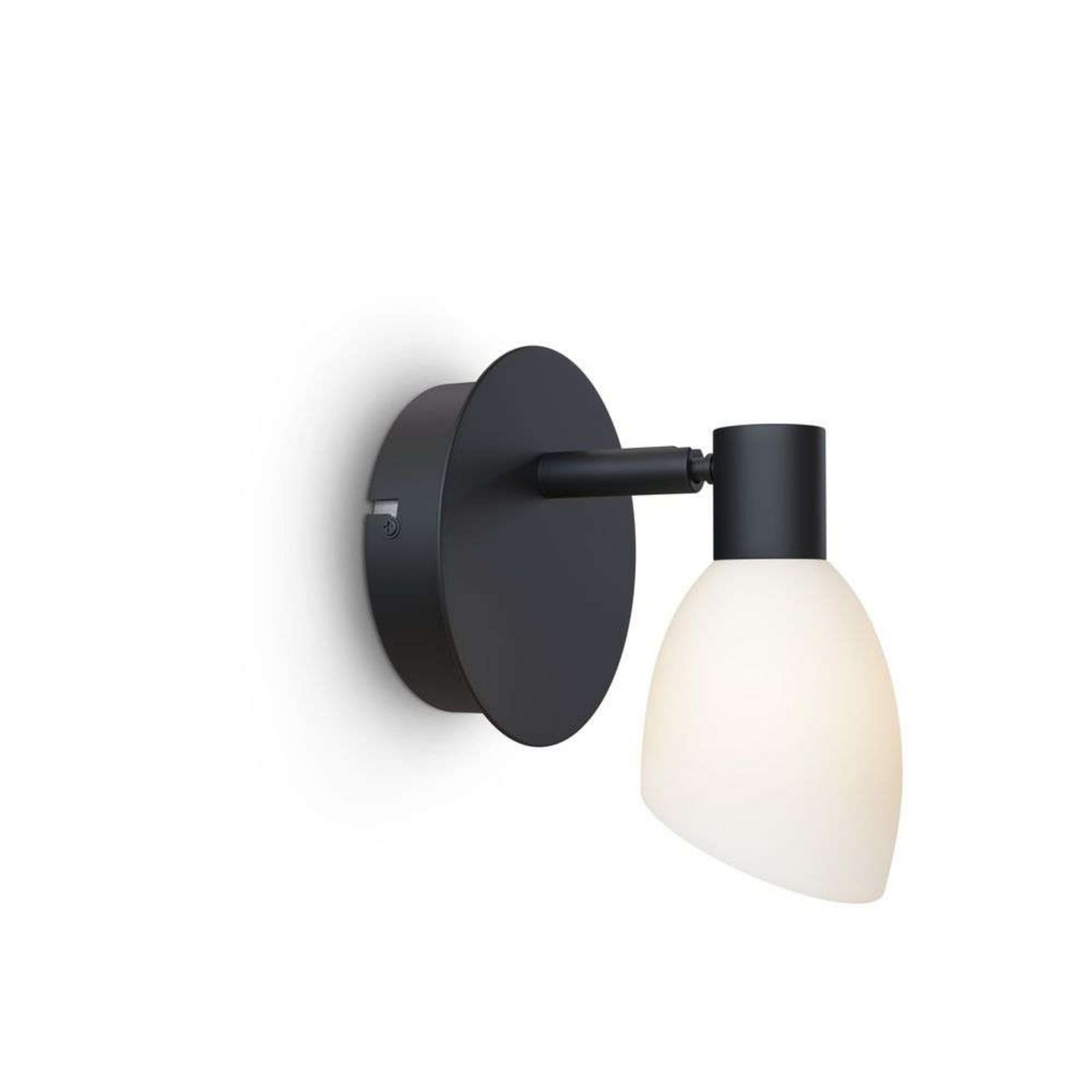 Cut 1 Væglampe Black/Opal Herstal - Soveværelse - Metal
