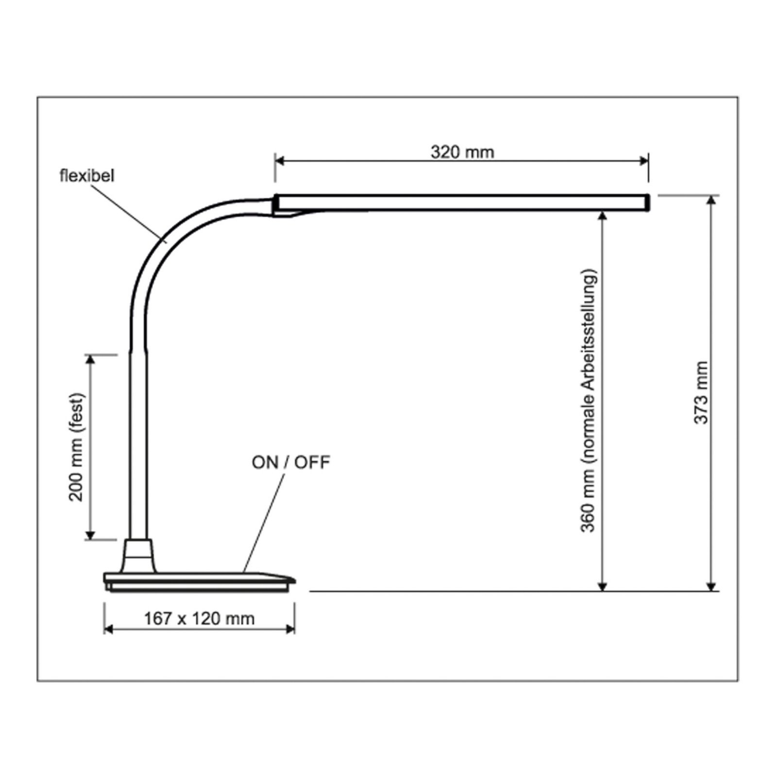 MAULpirro Lampă de masă LED alb înălțime 37 cm dimabil - Studiu / Birou - modern - Metal
