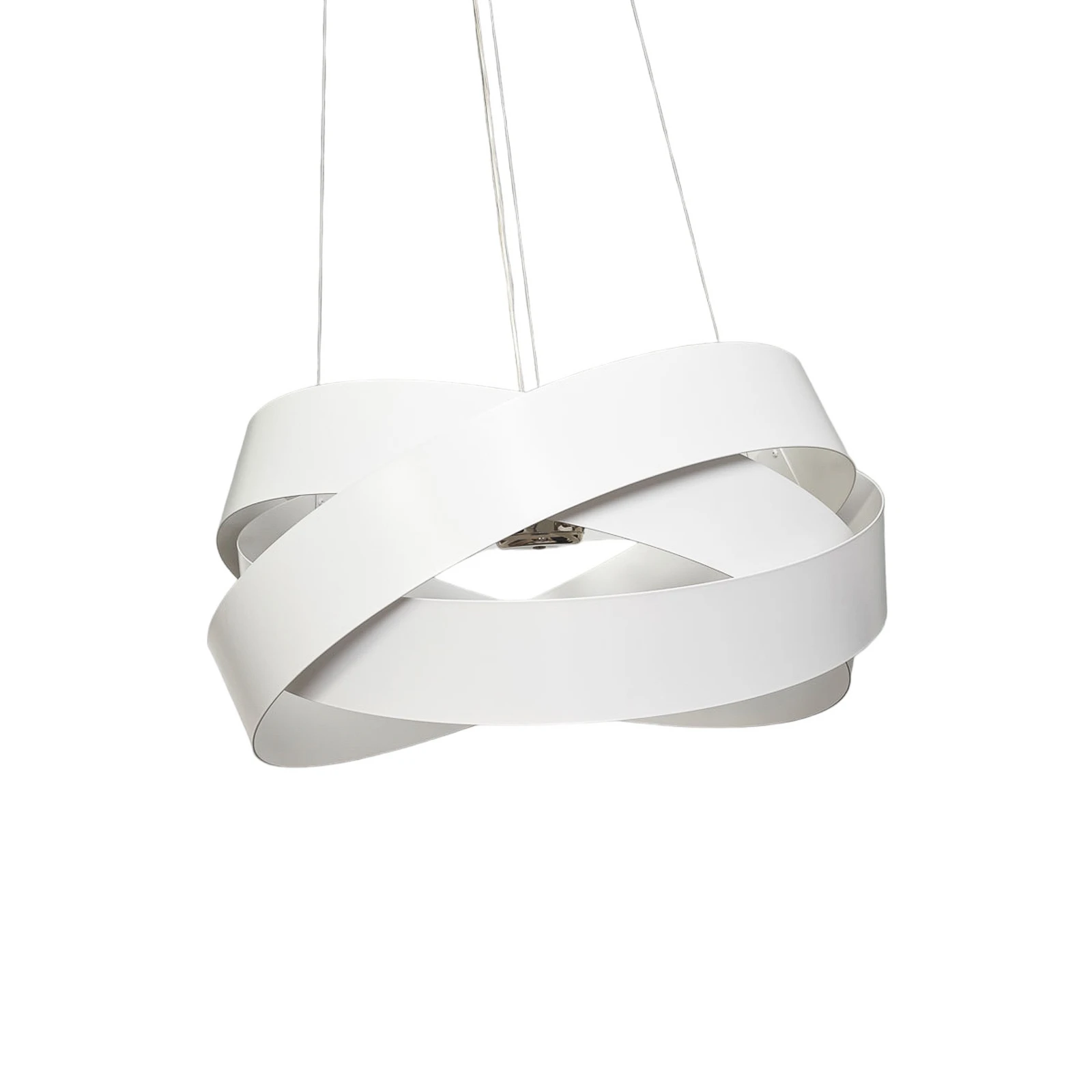 Hängeleuchte Pura in Weiß, 60cm, 8x G9
