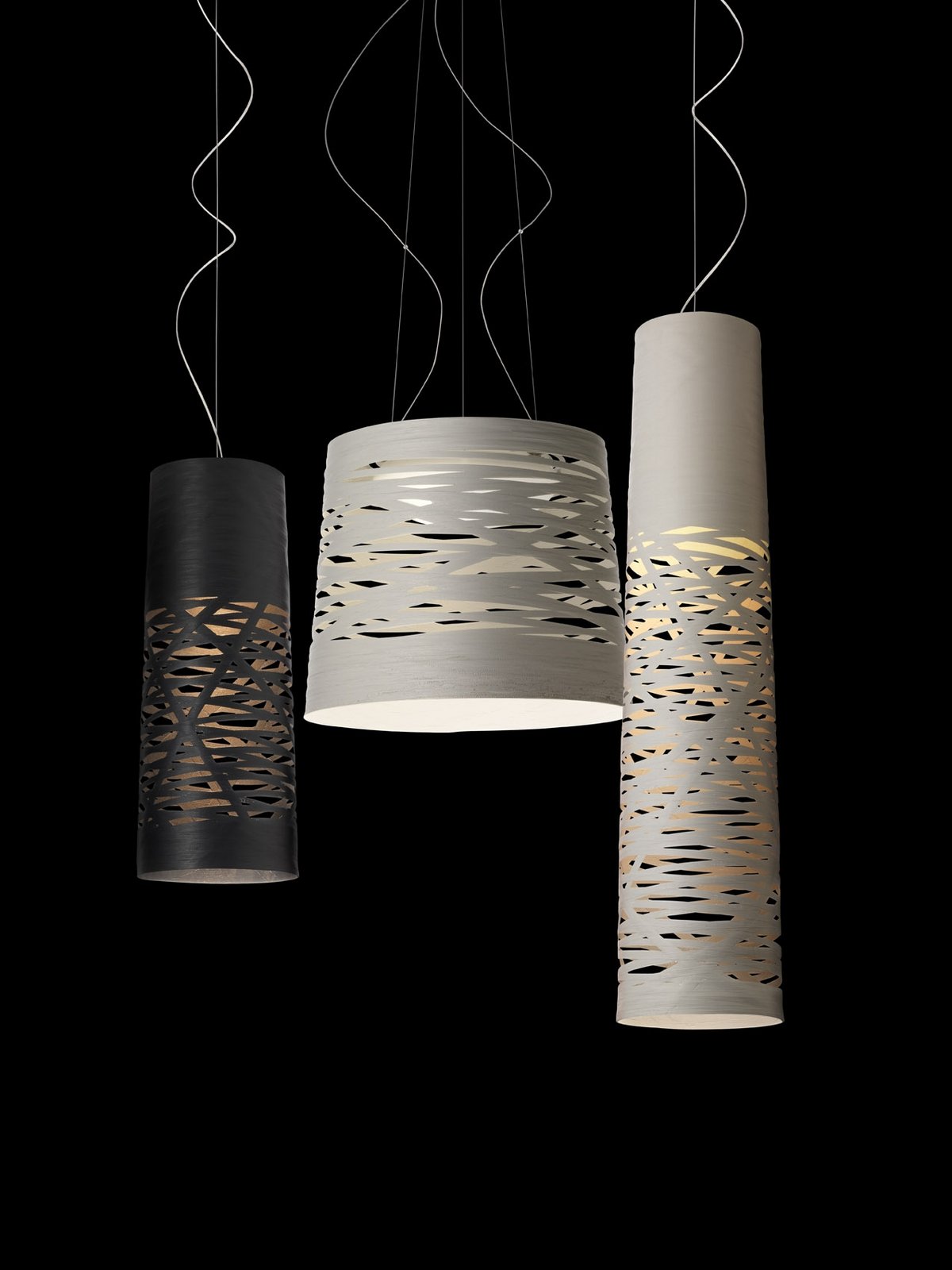 Tress Lustră Pendul Medium White 10m - Foscarini